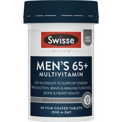 Viên uống bổ sung vitamin tổng hợp cho nam từ 65 tuổi trở lên Swisse Men's Ultivite 65+ của Úc 60 viên