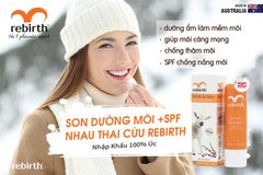 Son nhau thai cừu dưỡng môi chống nắng Rebirth