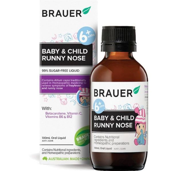 Brauer Baby & Child Runny Nose - Siro Trị Sổ Mũi Cho Bé 100 ml