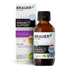Brauer Immunity Support - Siro Hỗ Trợ Tăng Sức Đề Kháng Cho Bé 100ml