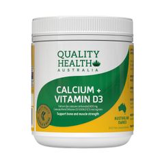 Viên Uống Bổ Sung Canxi + Vitamin D Quality Health Australia Calcium của Úc 300 viên