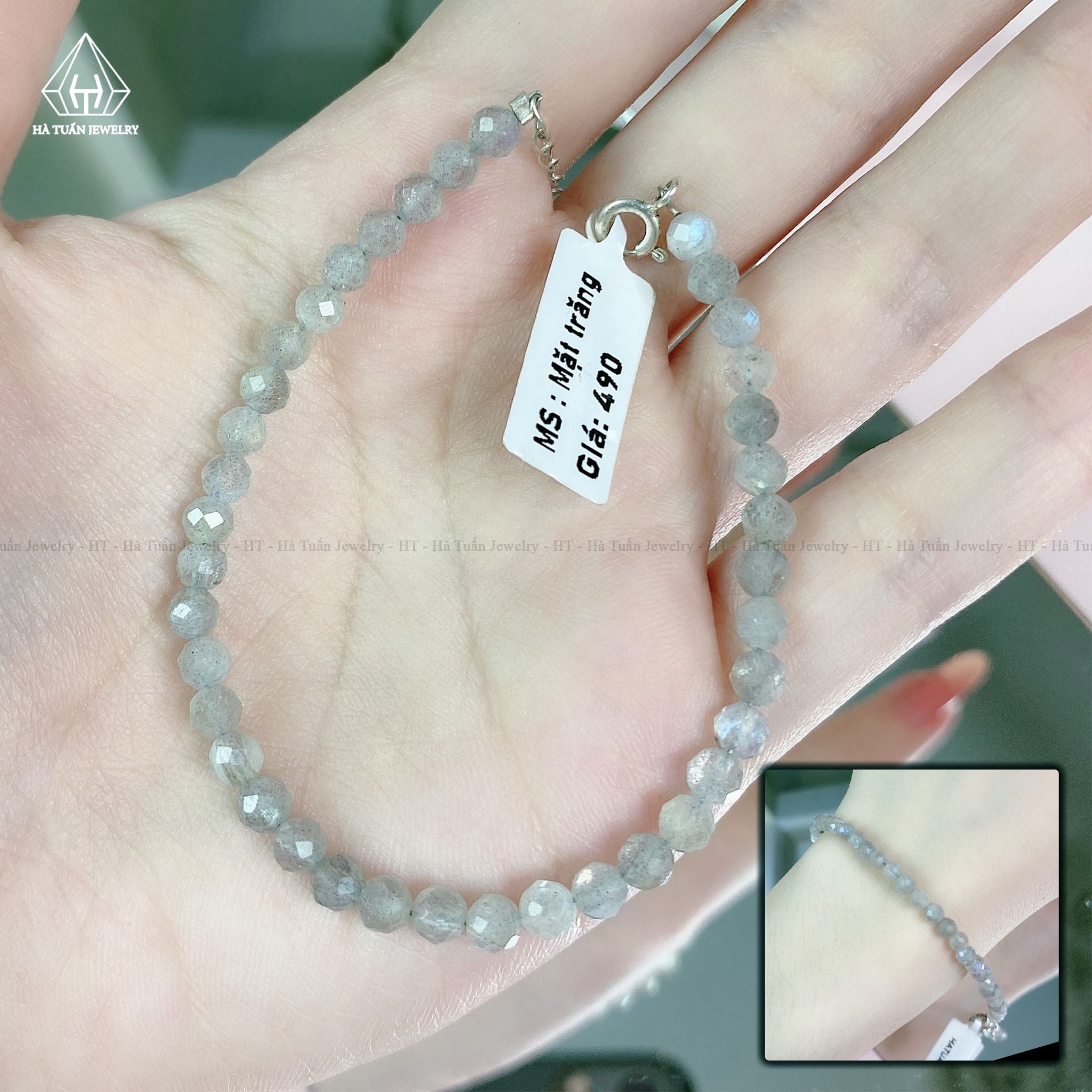 S067 VÒNG ĐÁ MẶT TRĂNG ĐEN