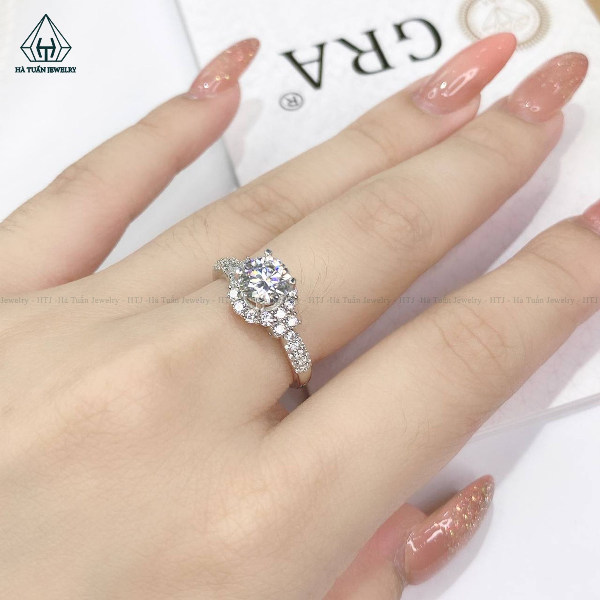 RX376 6.5mm Nhẫn nữ mặt tròn