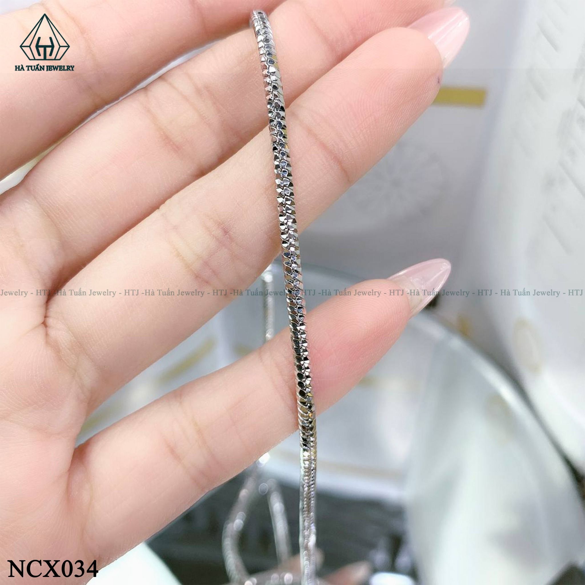 NCX034 2.3mm Dây chuyền mì kim cương