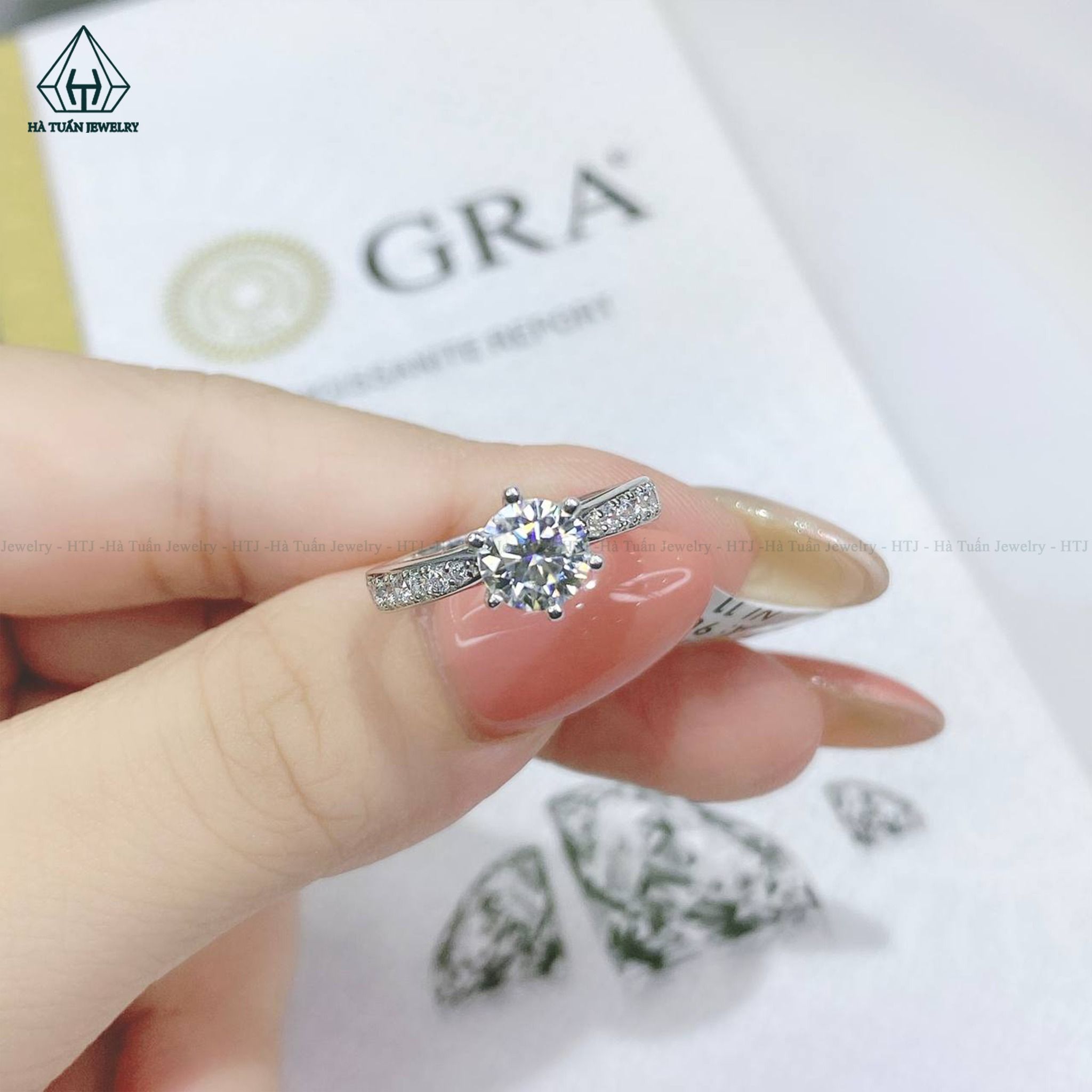 RX387 6.5mm Nhẫn nữ đá