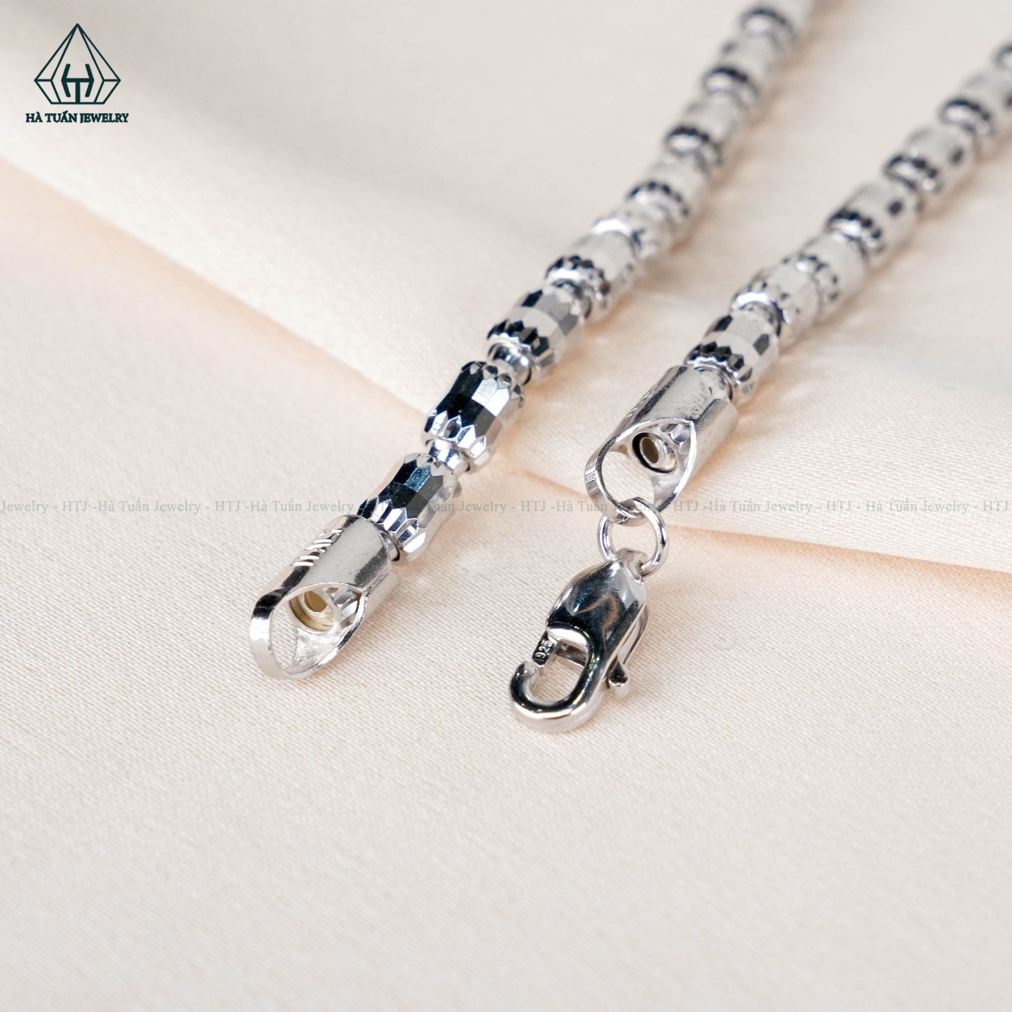 NCX051 Dây chuyền bi đốt trúc 3mm