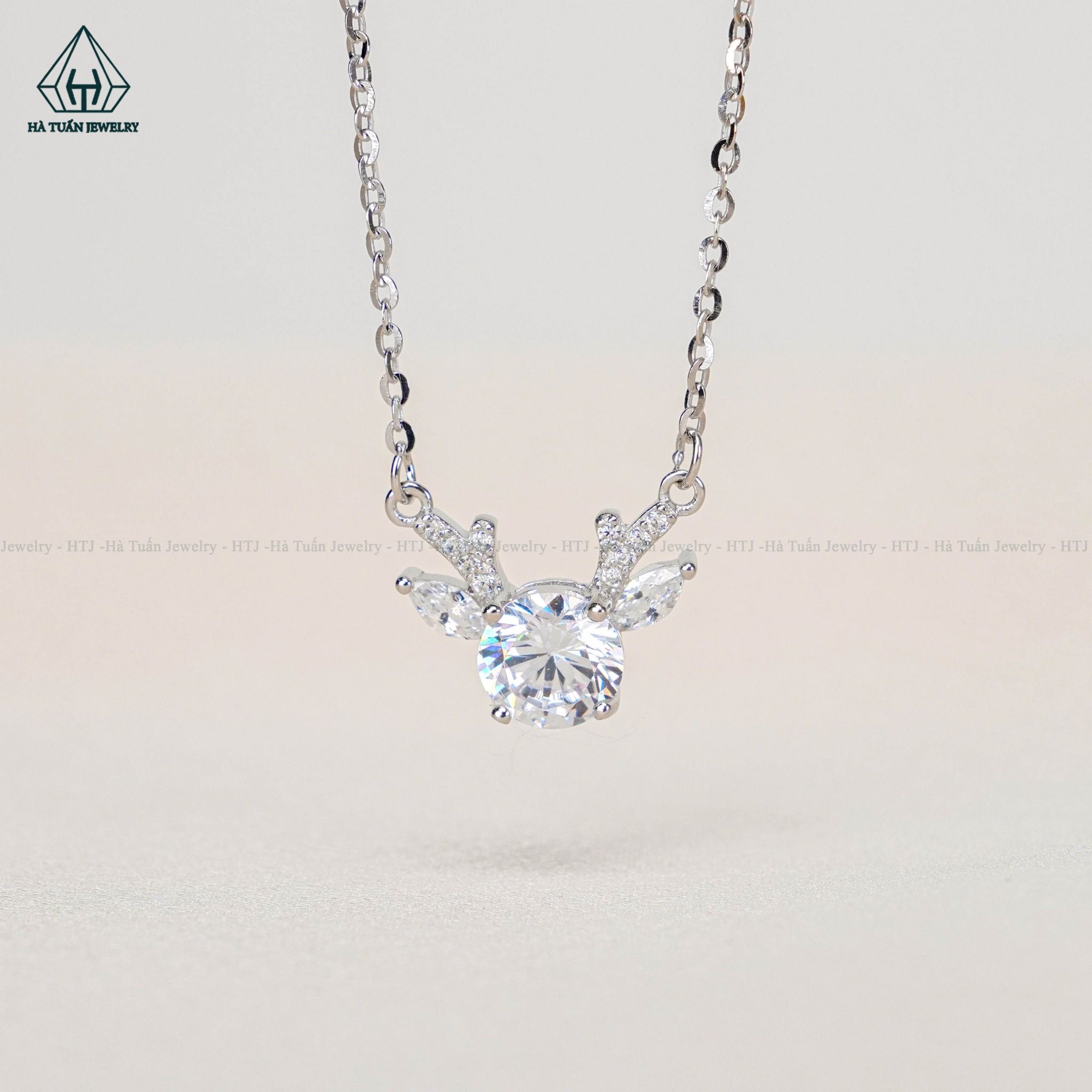 N552 Dây mặt liền 1 hột tuần lộc