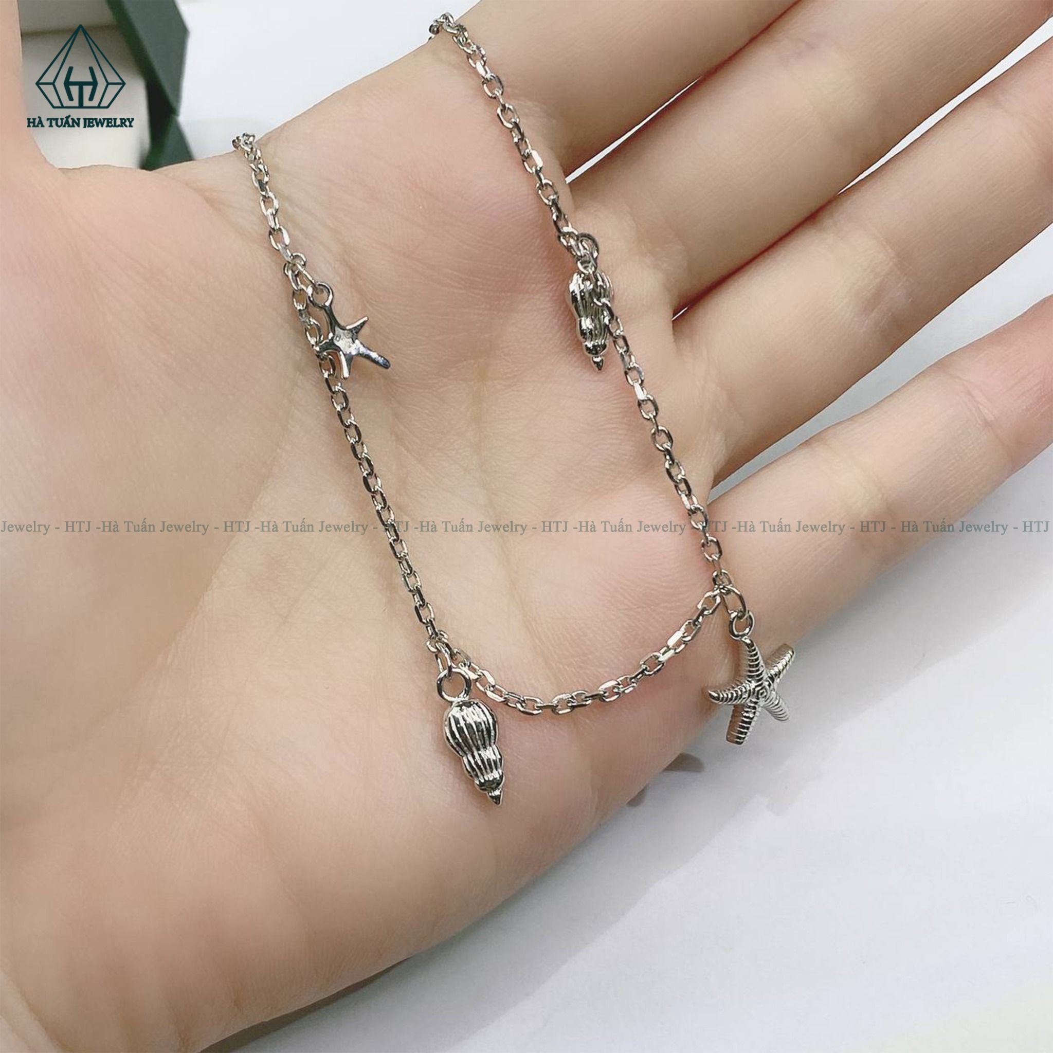 A343 Lắc chân vỏ ốc sao biển