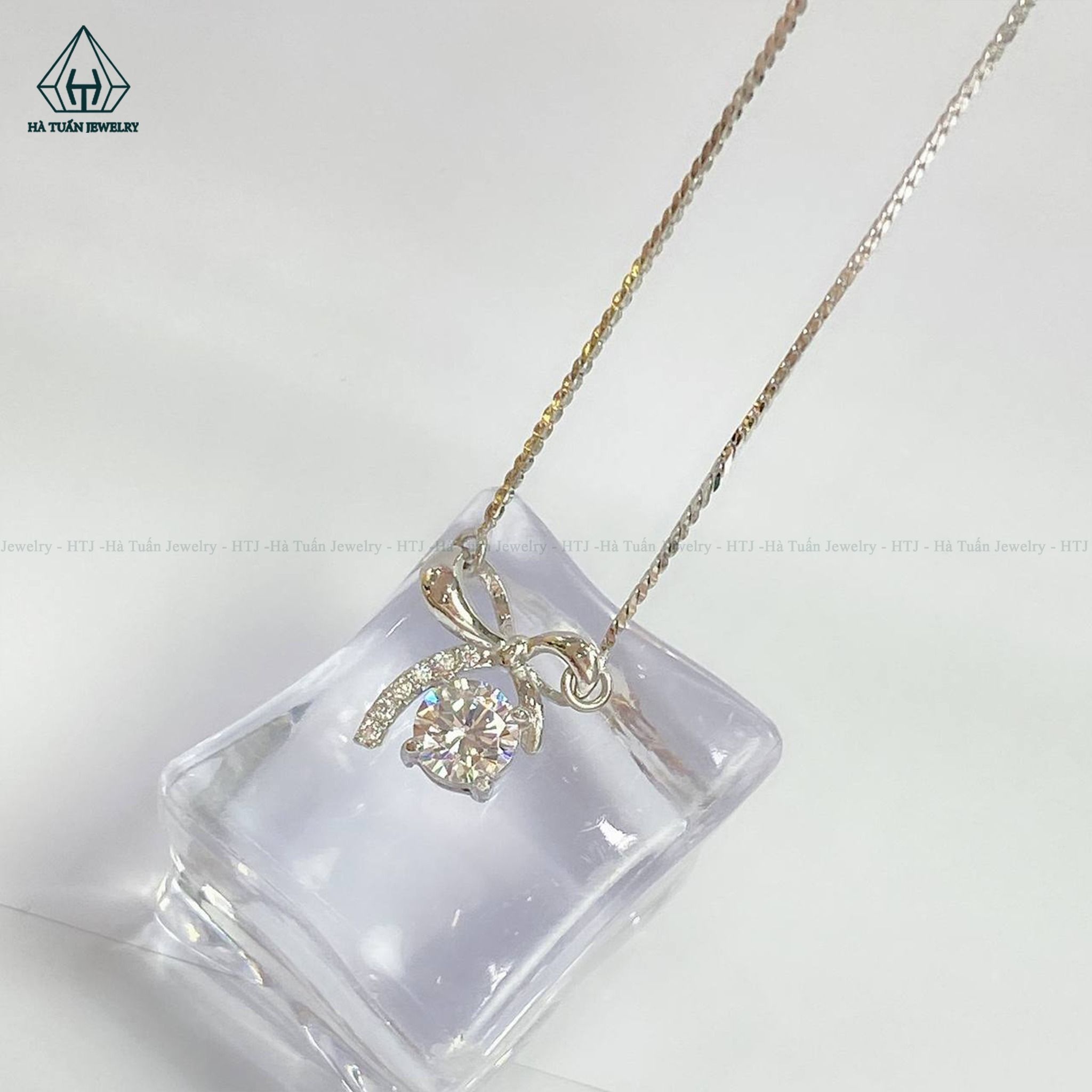N517 Dây mặt liền nơ đá