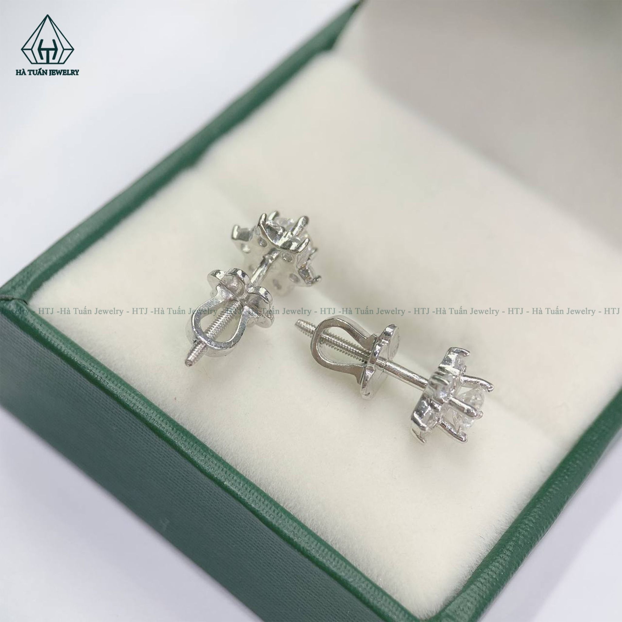 EX226 4.5mm Bông tai 6 cánh nhọn