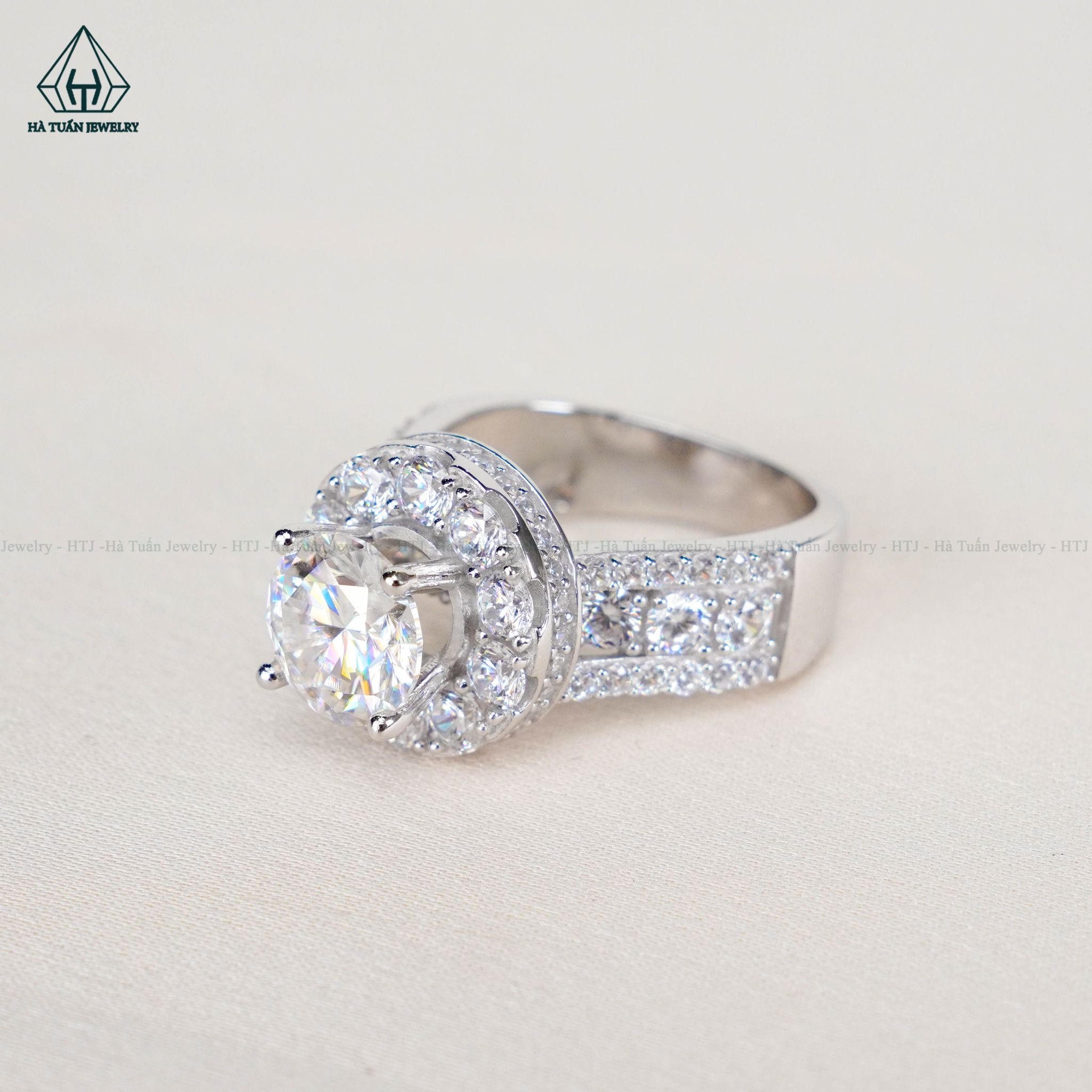 RX426 8mm Nhẫn nữ halo