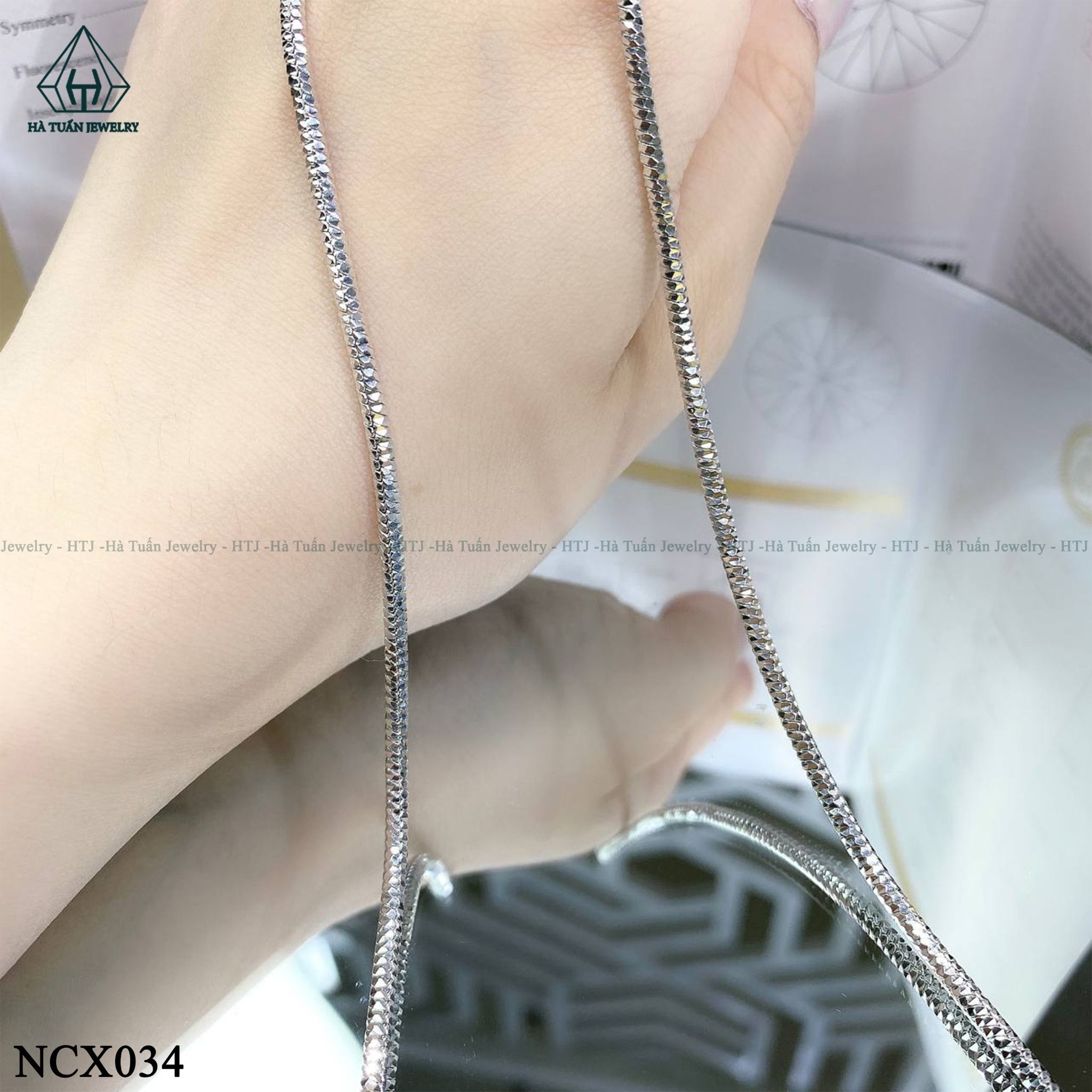 NCX034 2.3mm Dây chuyền mì kim cương