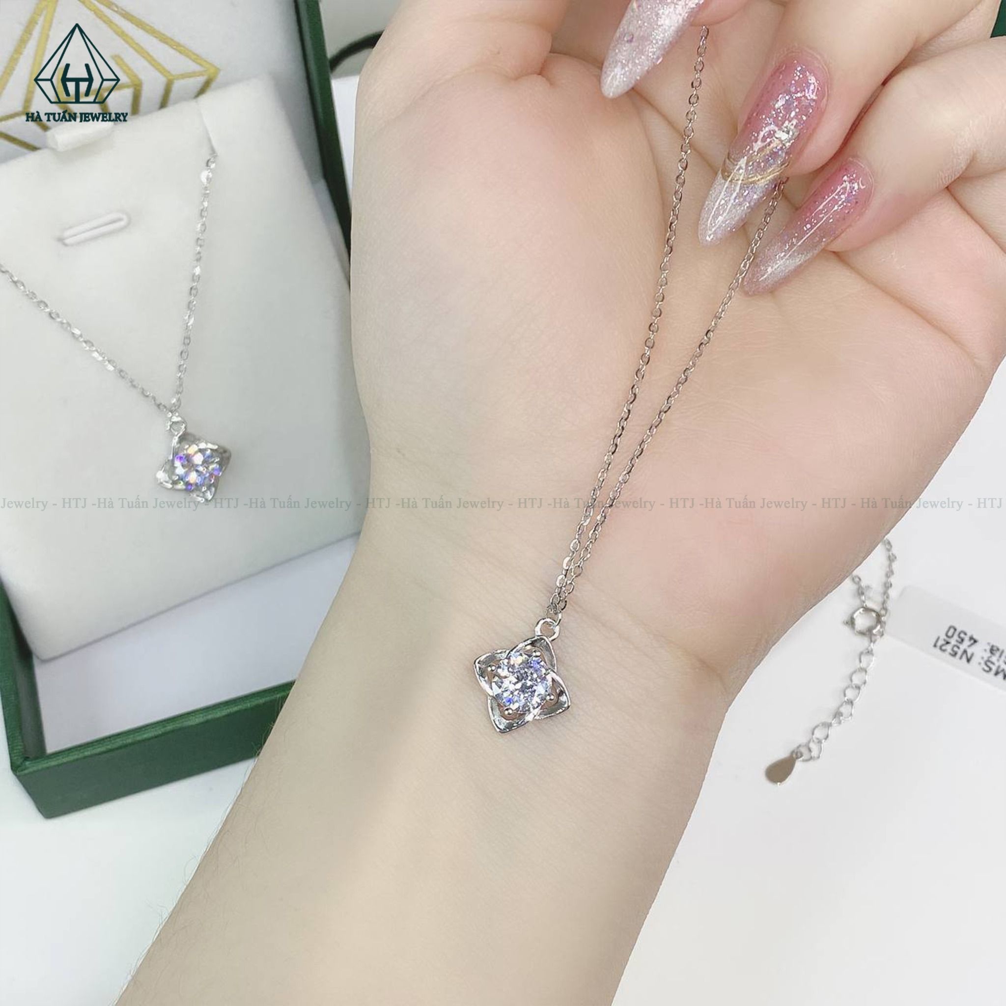 N521 Dây chuyền mặt chong chóng 4 cánh