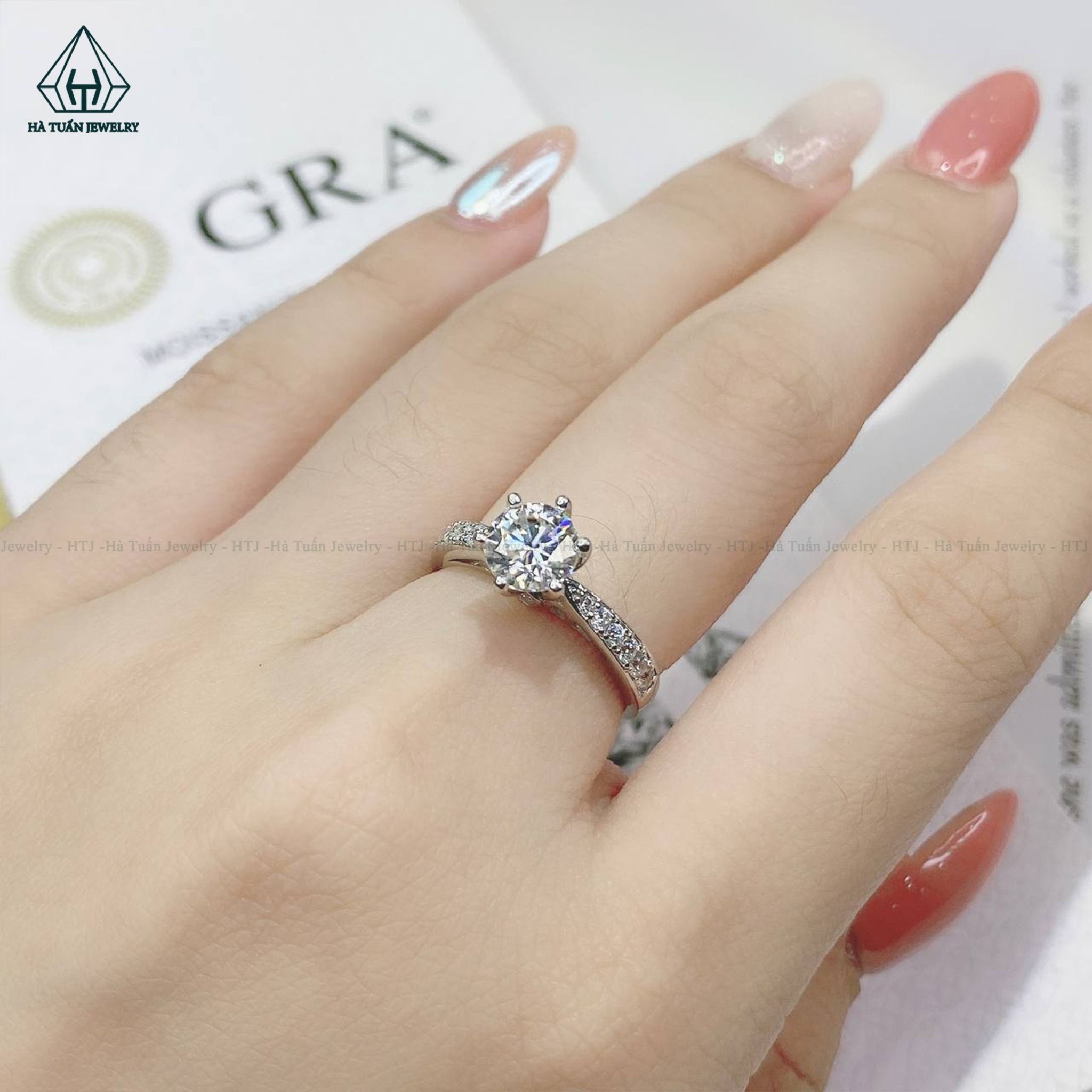 RX387 6.5mm Nhẫn nữ đá