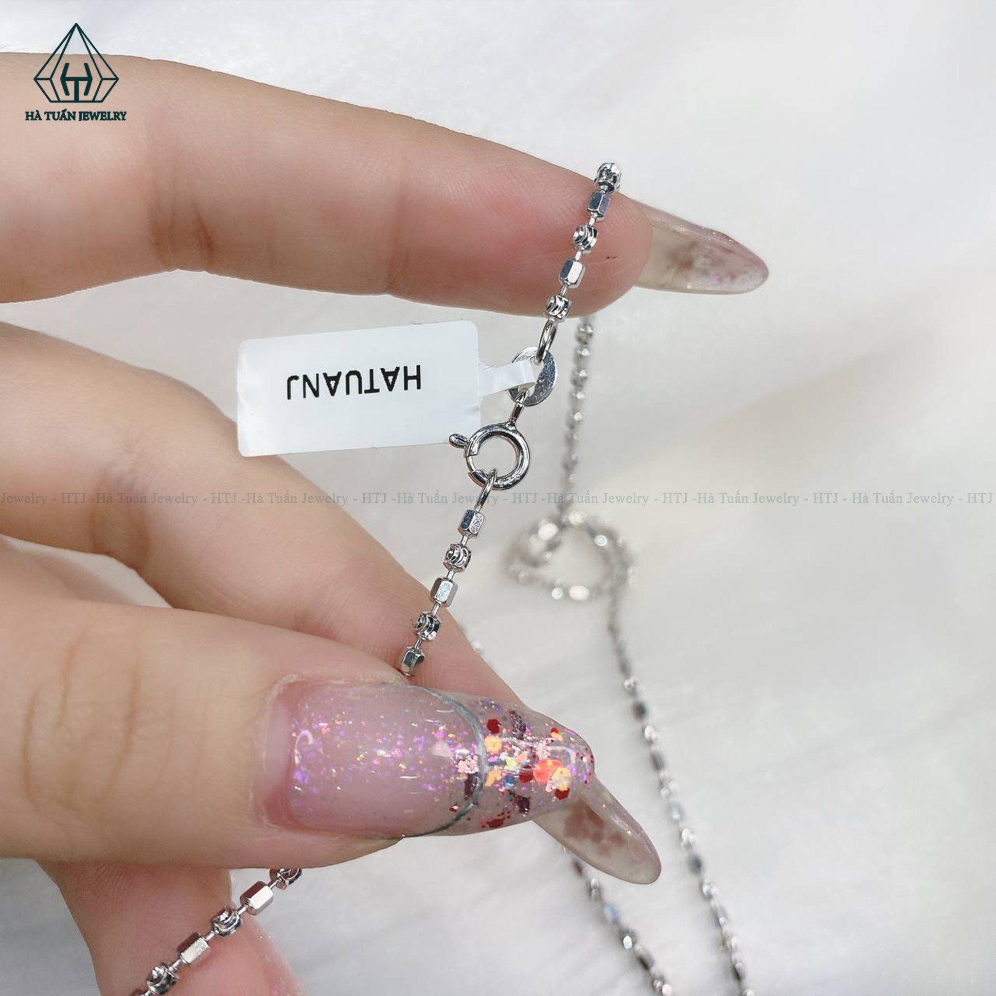 NCX097 Dây chuyền bi trụ trơn 1.8mm