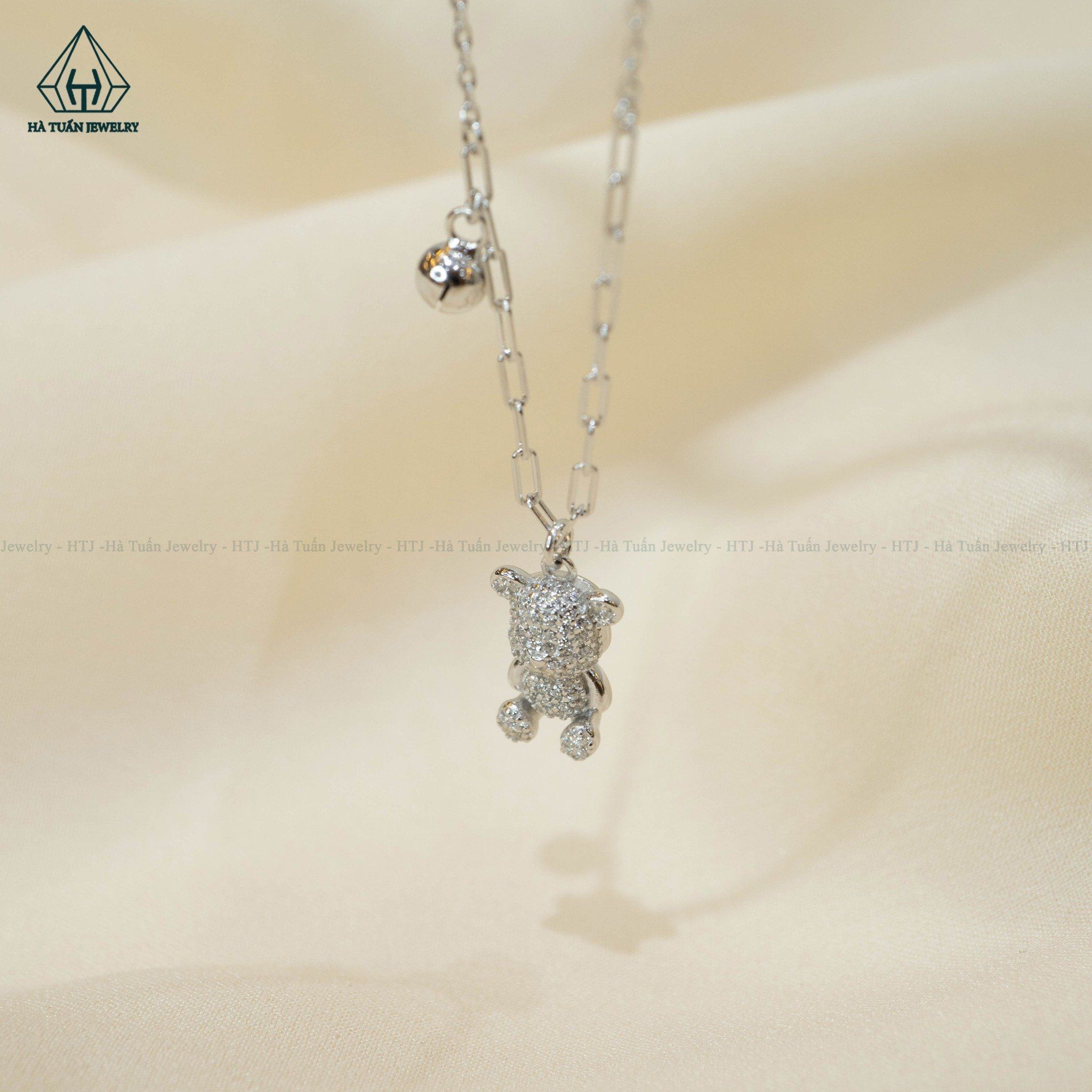 N532 Dây mặt liền gấu treo bi
