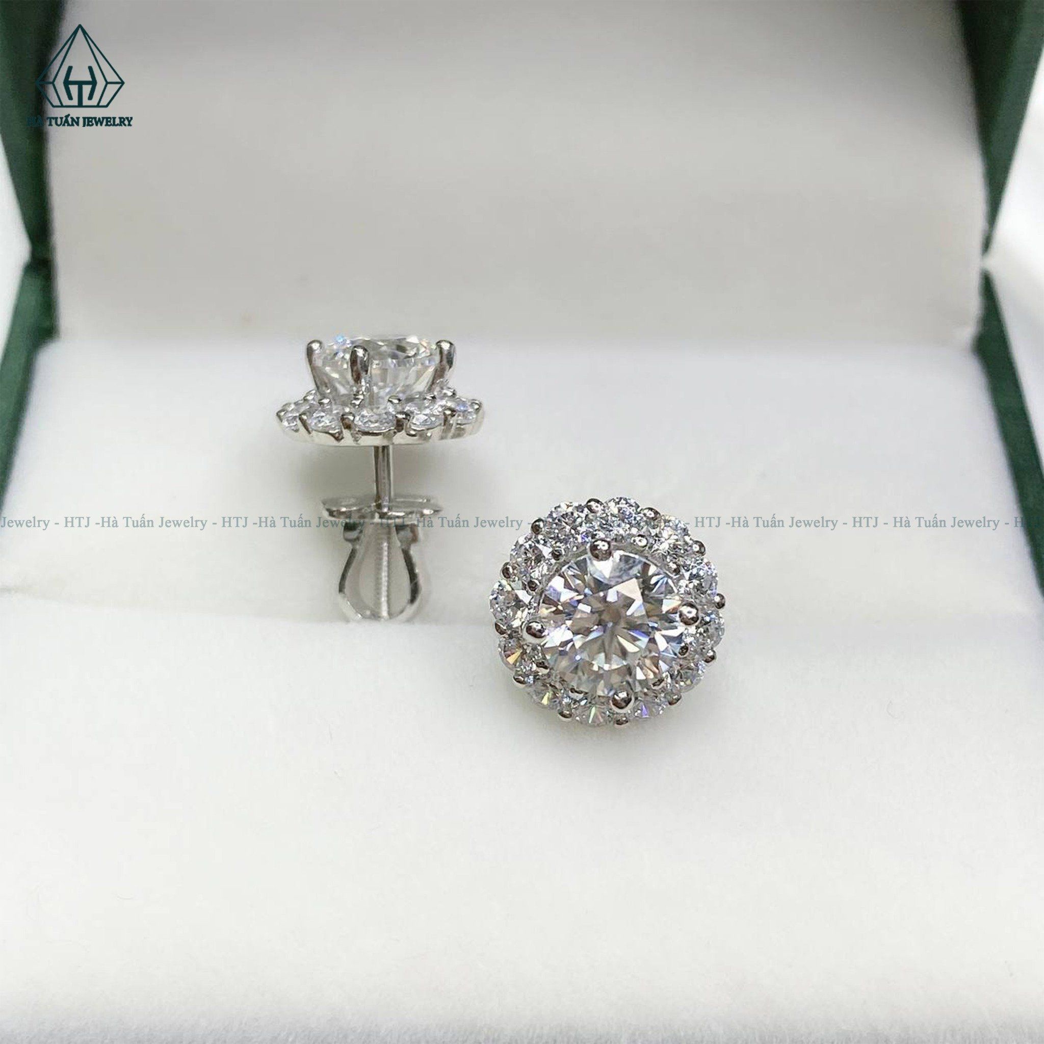 EX244 6.3mm Bông tai halo