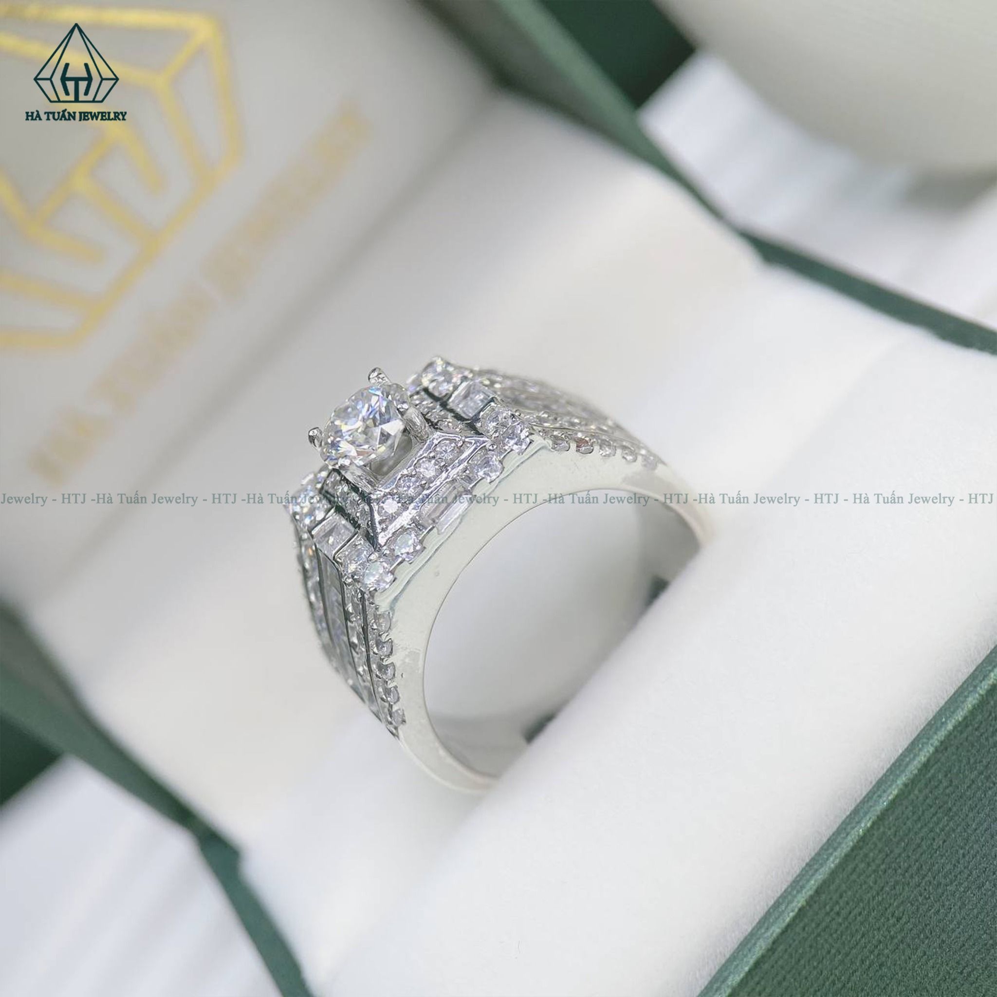 RMX143 6mm Nhẫn nam viền baguette