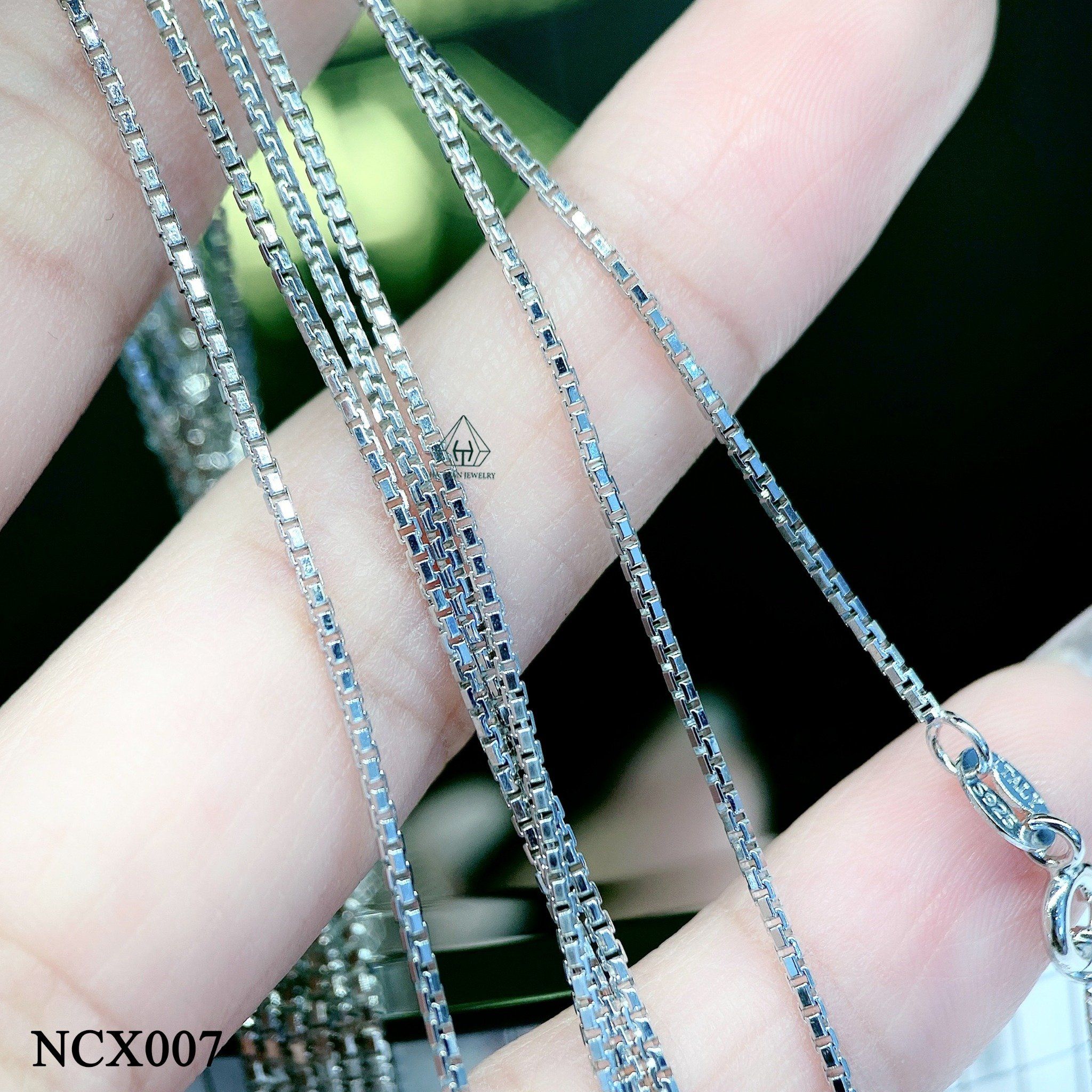 NCX007 1.2mm Dây chuyền hộp nhỏ
