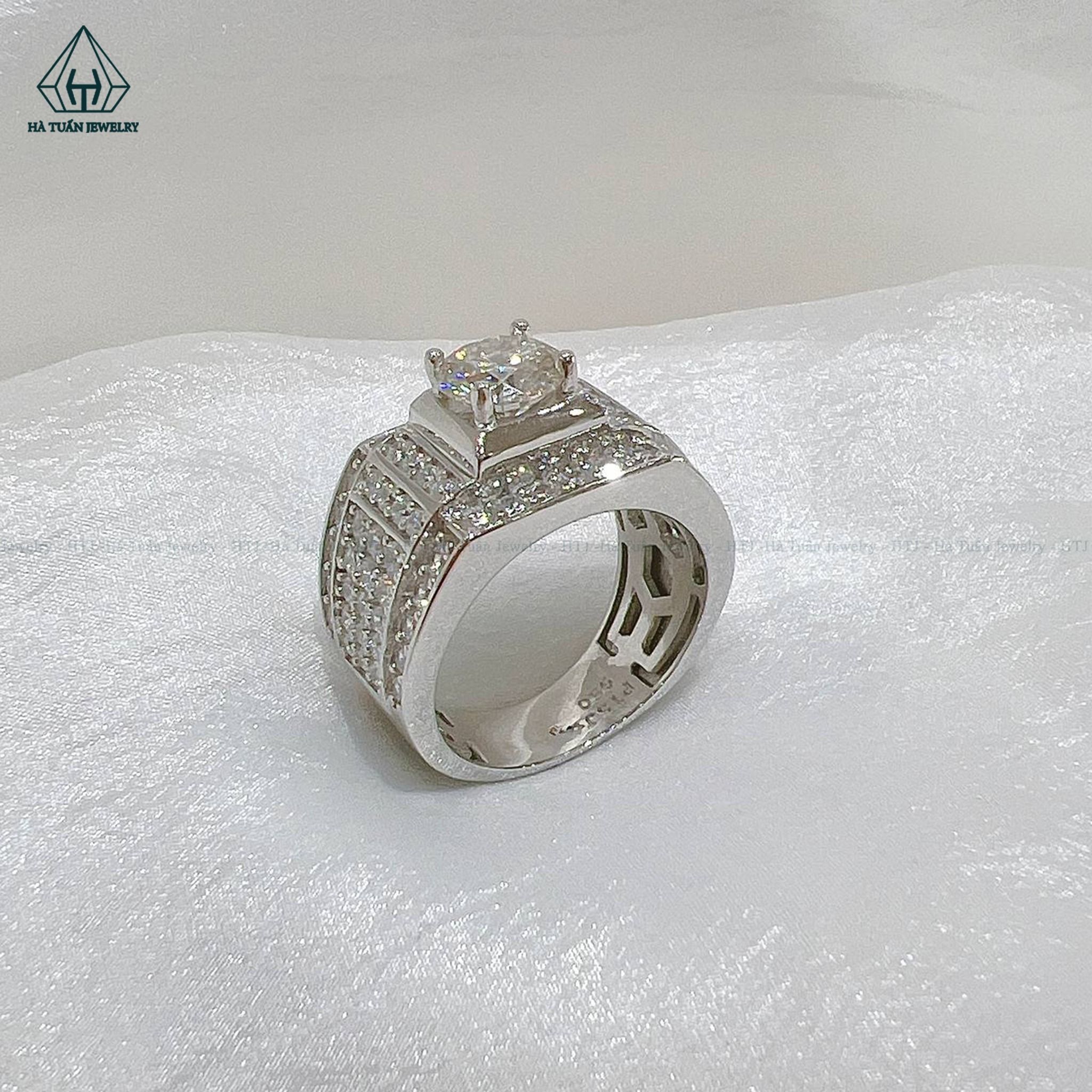 RMX158 7.5mm Nhẫn nam viền vuông