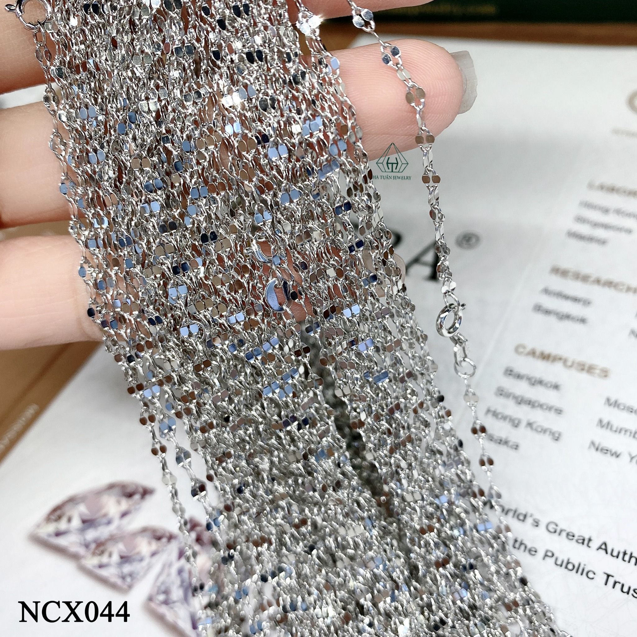 NCX044 2mm Dây chuyền lá