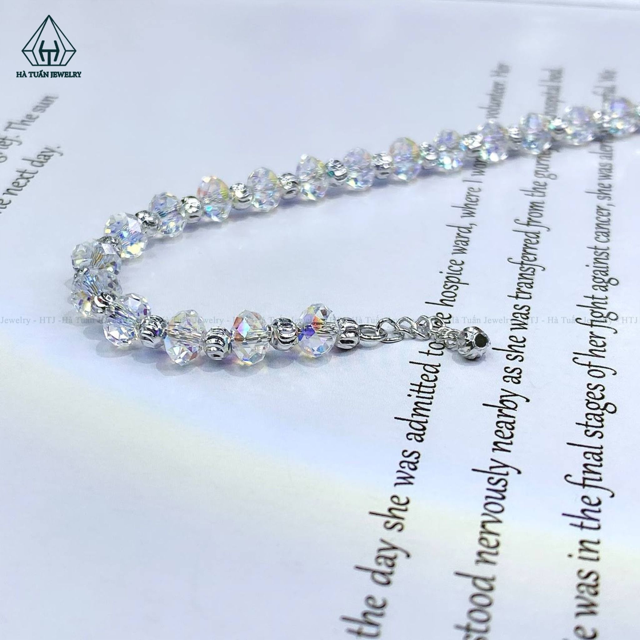 B799 Lắc tay pha lê 6mm