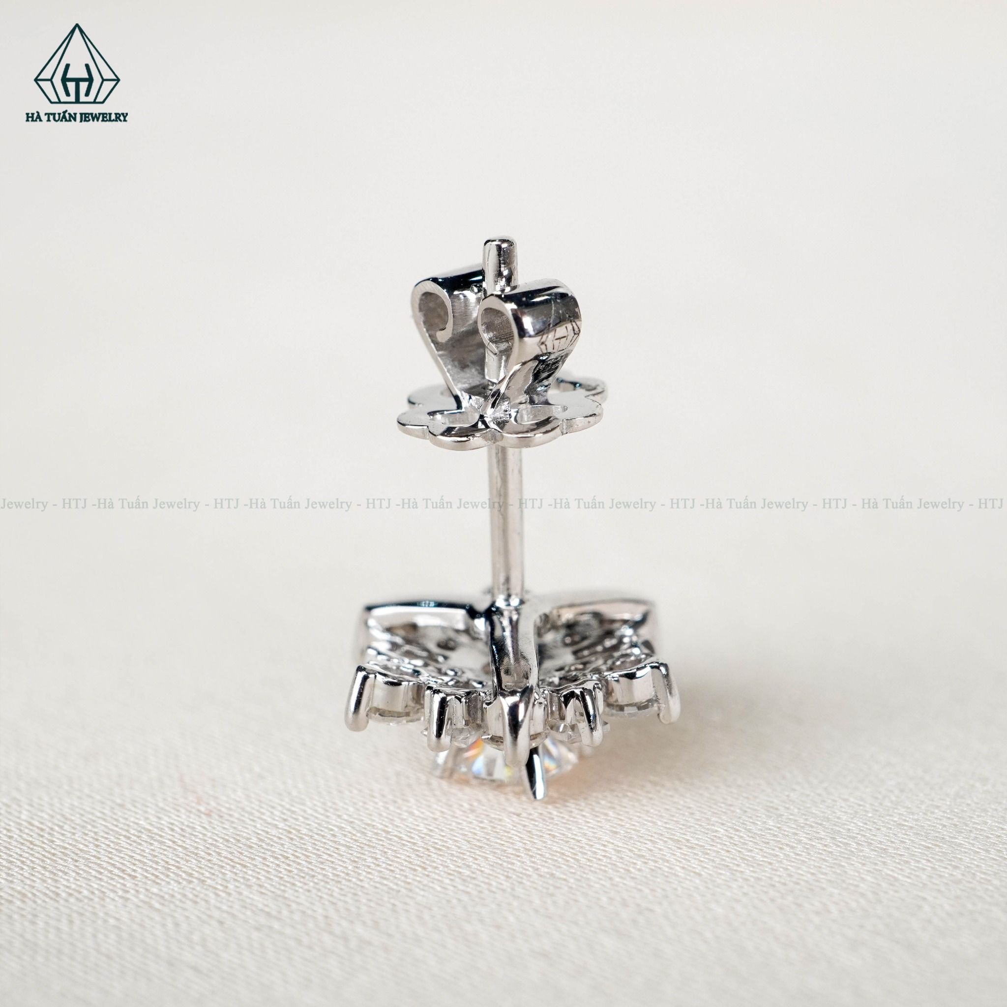 EG106 VT14K 4mm Bông tai Hoa tuyết