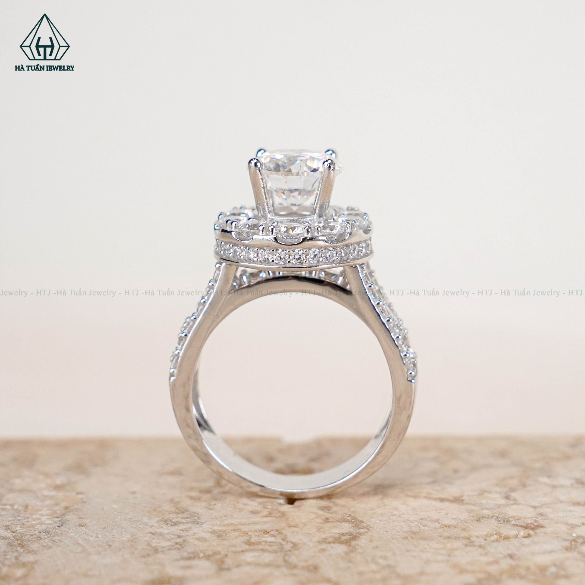 RX426 8mm Nhẫn nữ halo