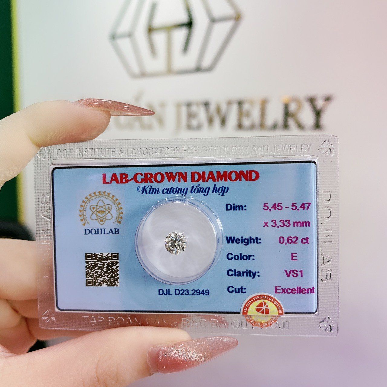 LDR54 Kim cương nhân tạo 5.4mm-E-DJLD23.2949