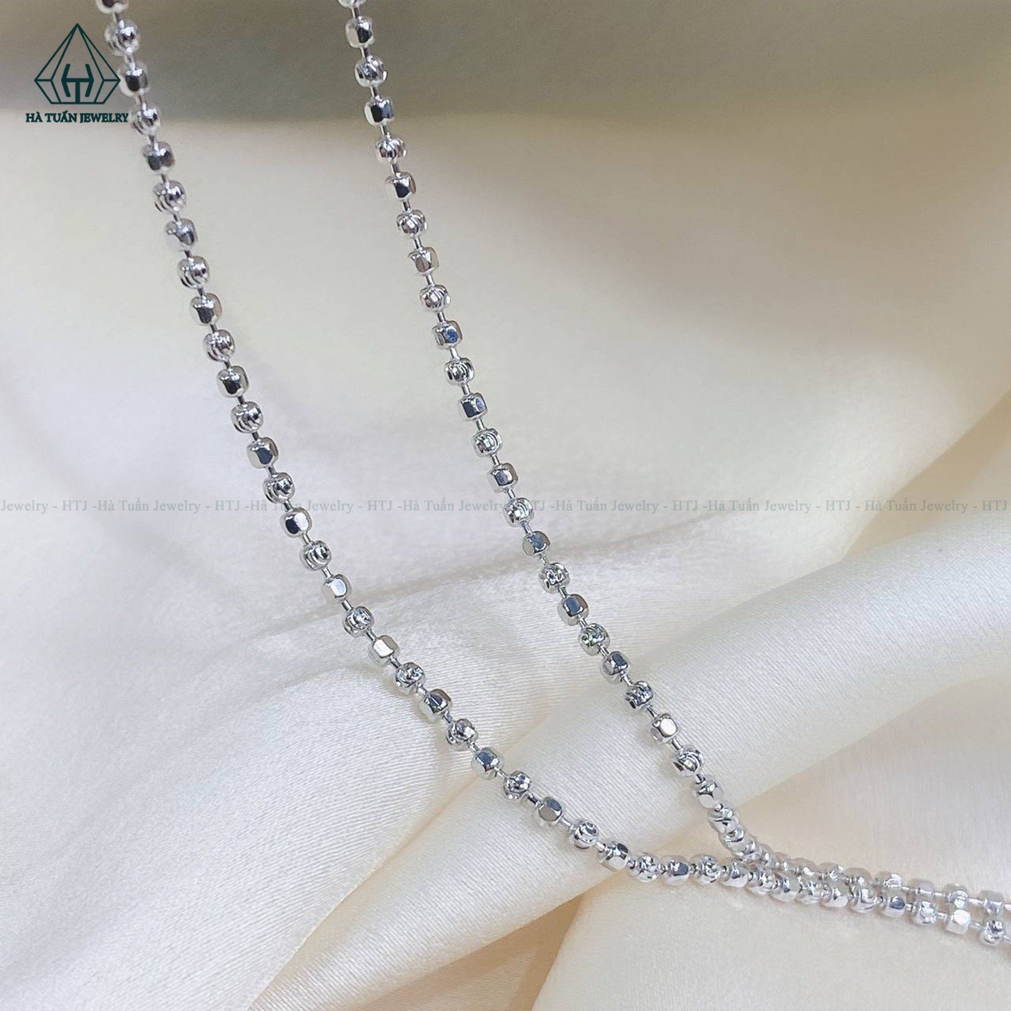 NC180 Dây chuyền bi trụ trơn xen kẽ móc máy