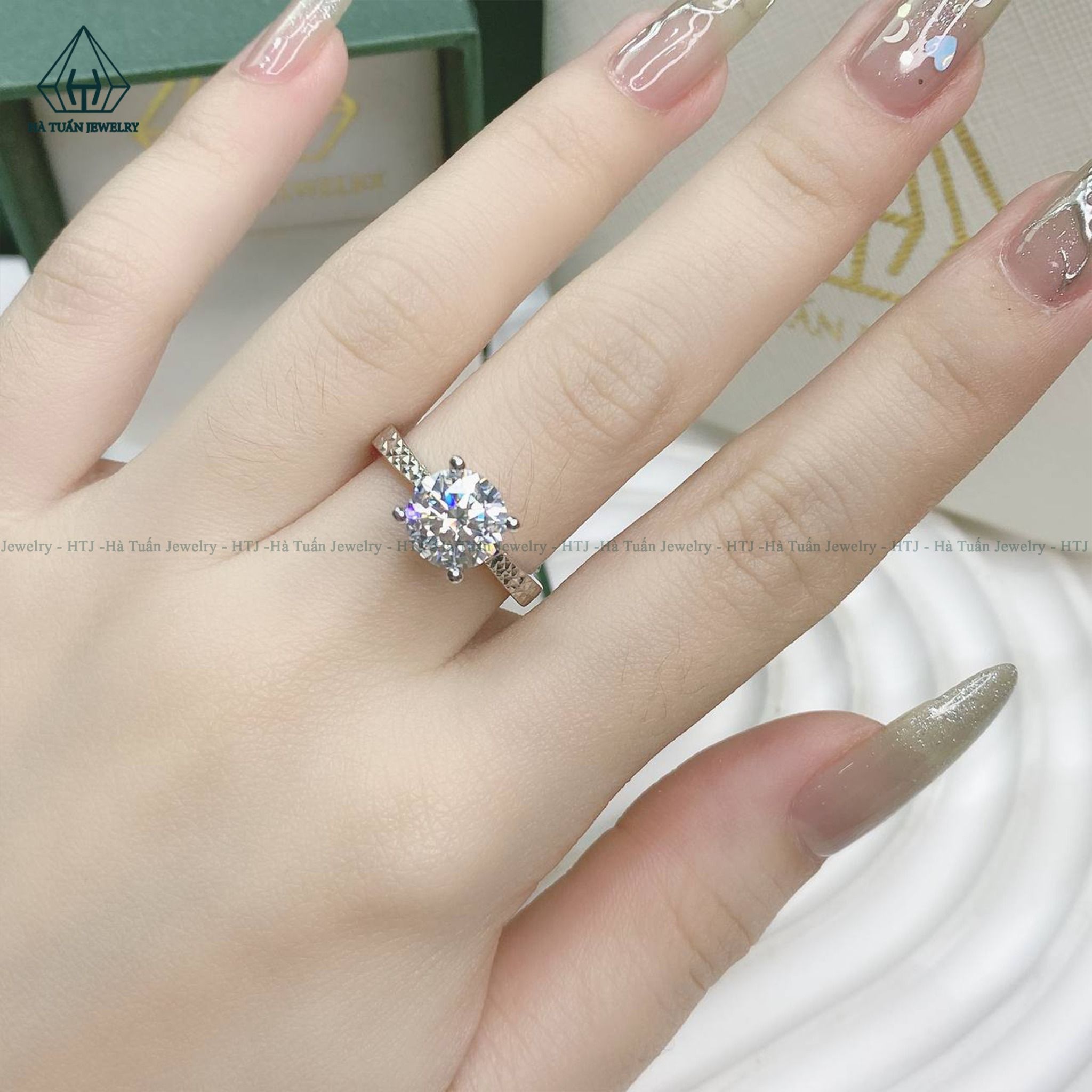 RX335 8mm Nhẫn trơn móc máy