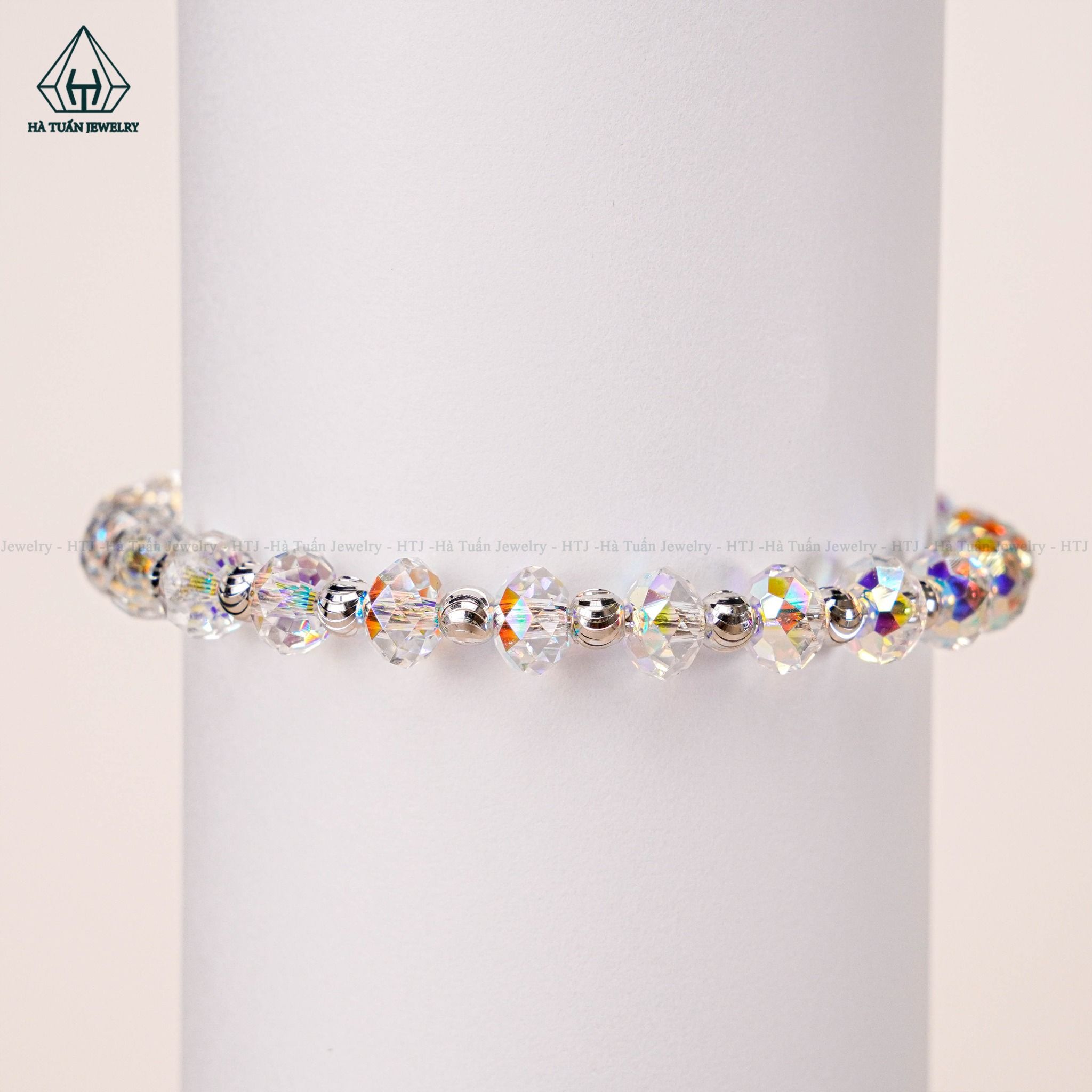 B799 Lắc tay pha lê 6mm