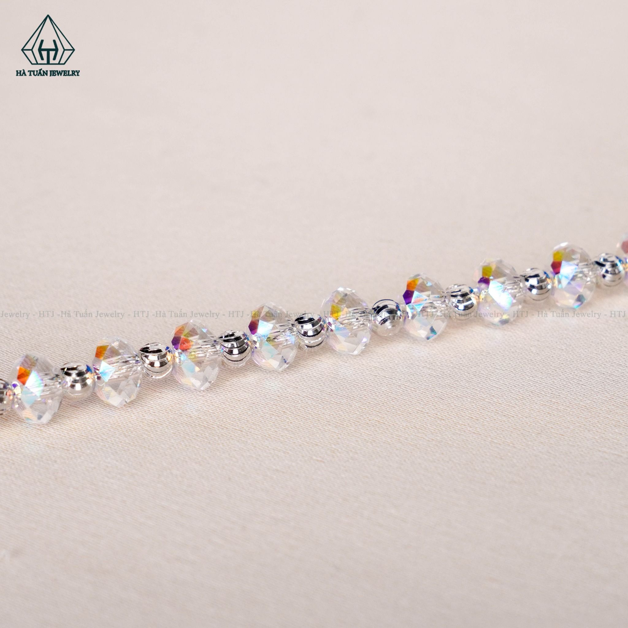 B799 Lắc tay pha lê 6mm