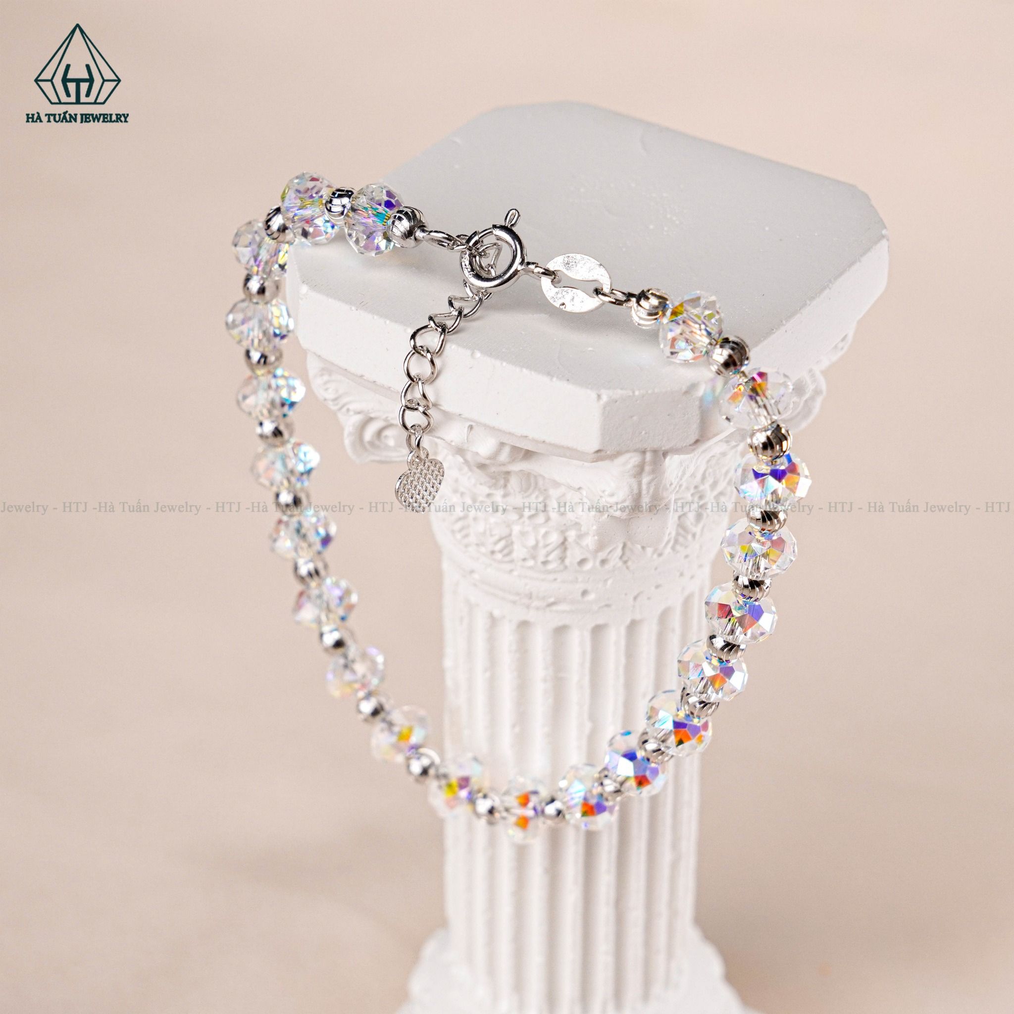 B799 Lắc tay pha lê 6mm