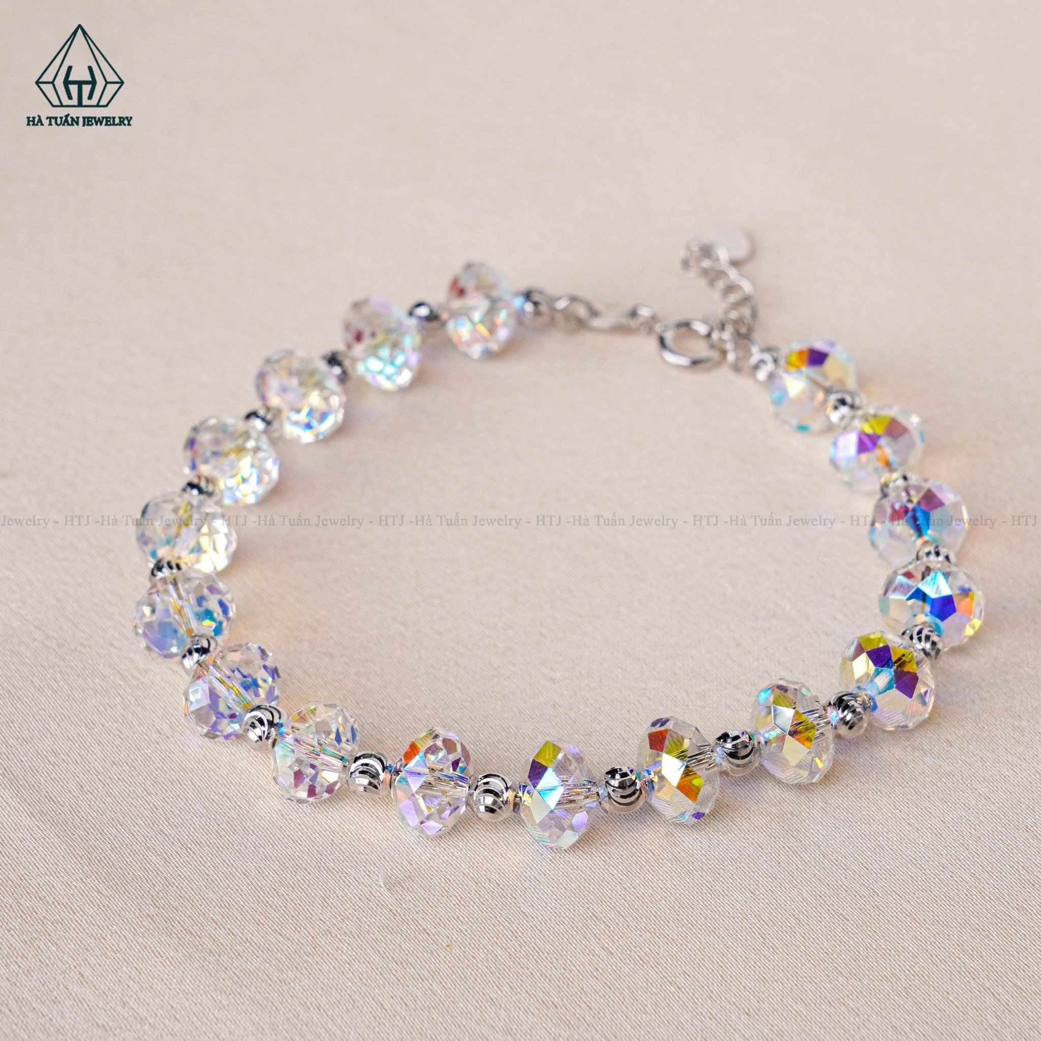 B799 Lắc tay pha lê 8mm