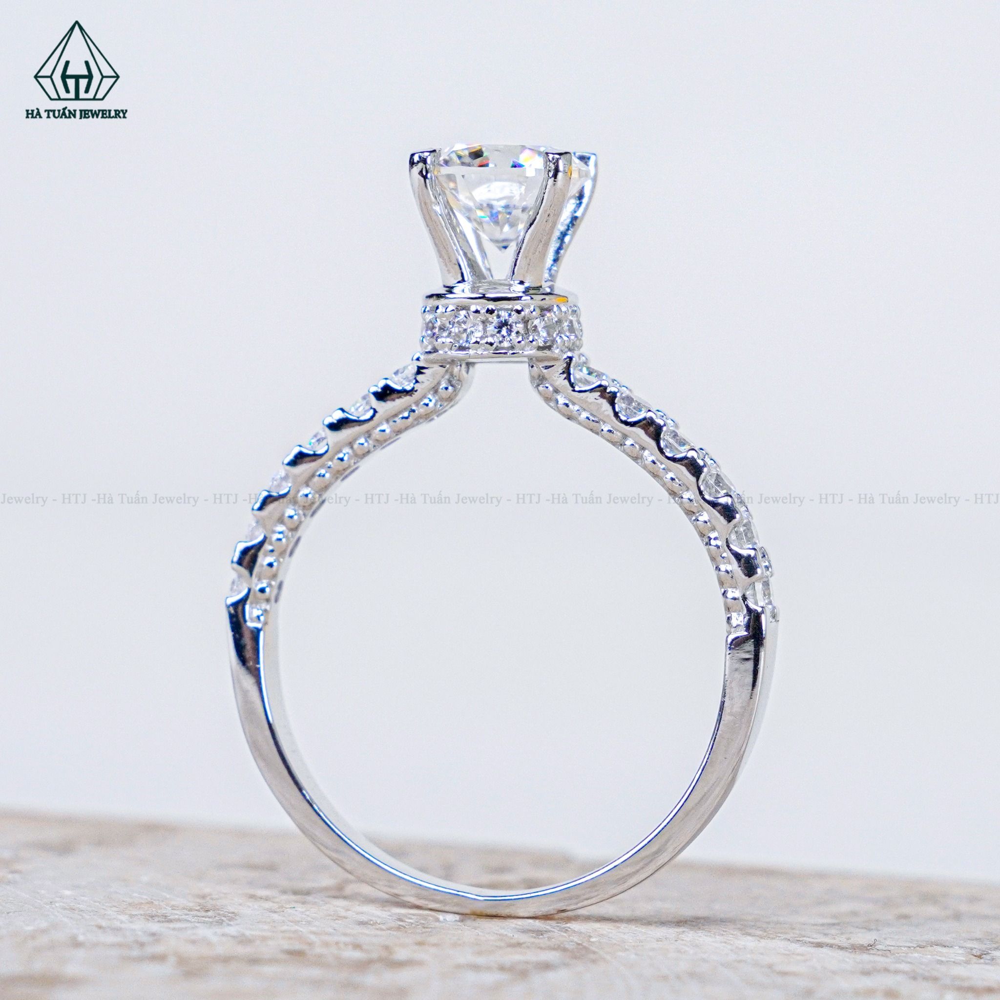 RX547 6.3mm Nhẫn nữ 4 chấu