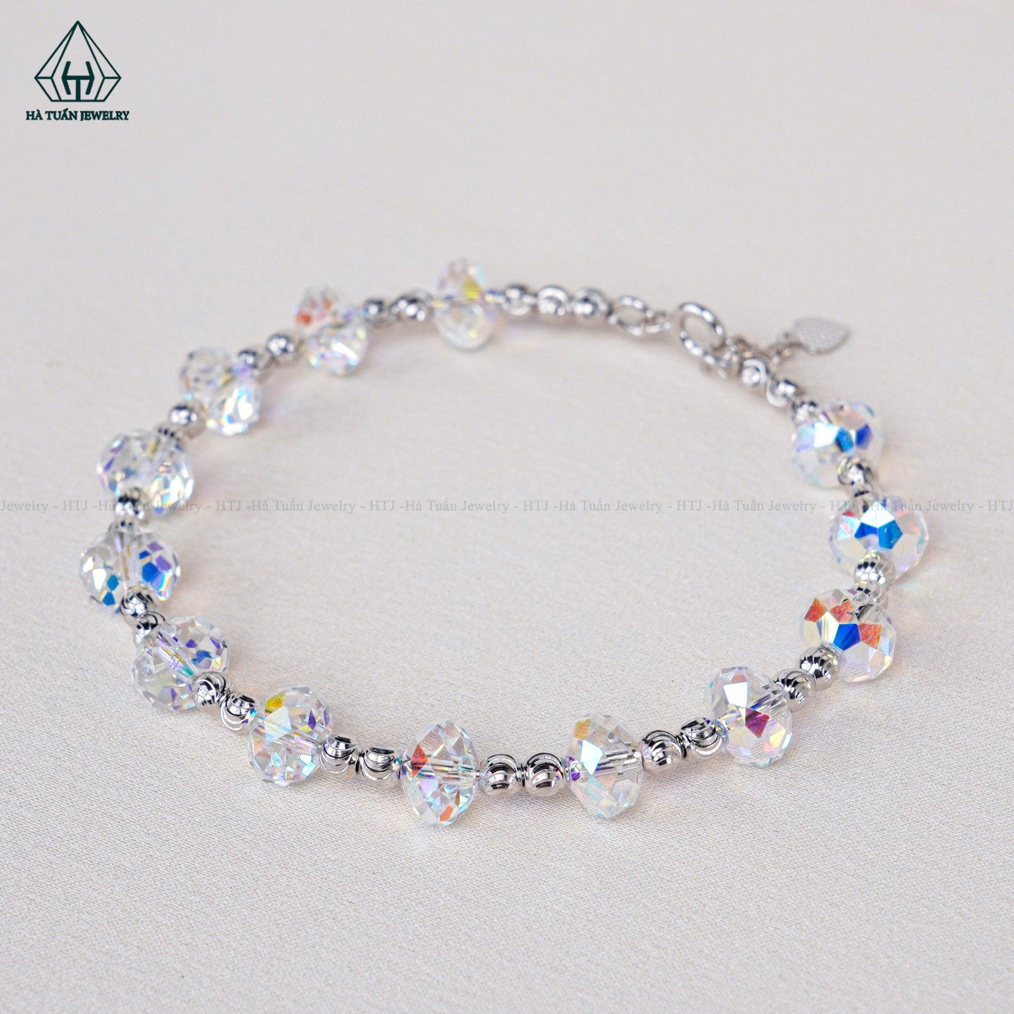 B822 Vòng tay pha lê 8mm