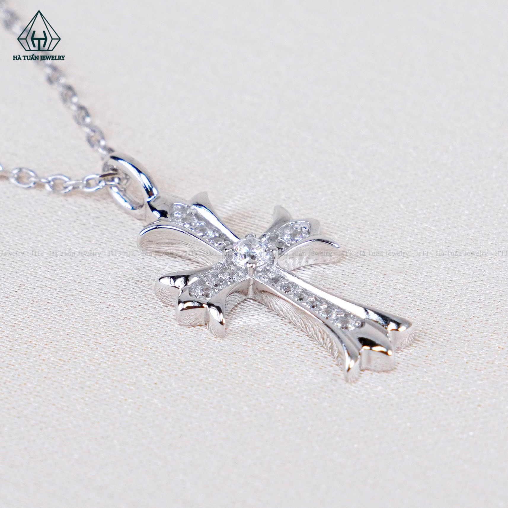 N598 Dây mặt liền thánh giá đôi