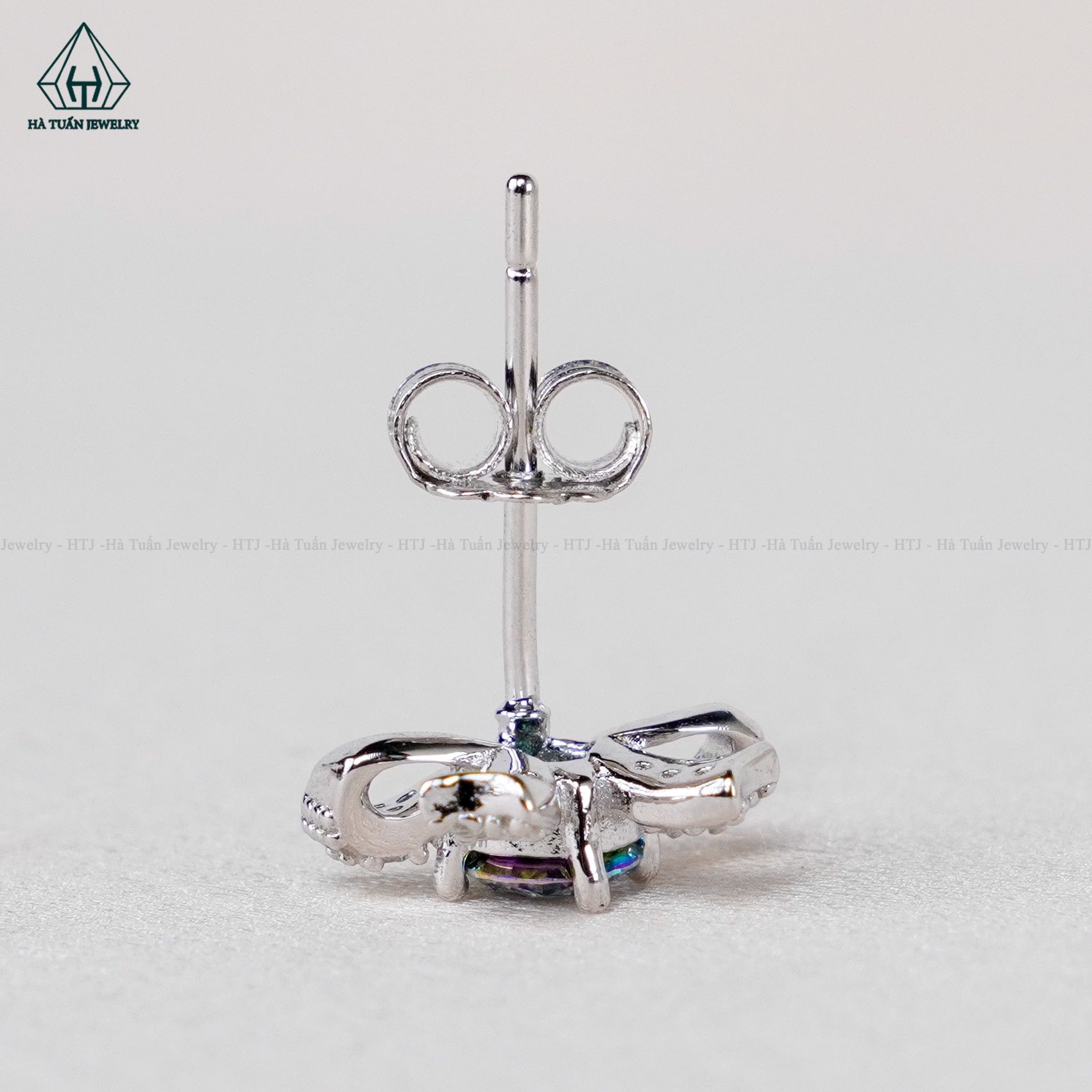 EX410 Bông nơ chủ MOIS 4mm Xanh Dương (không mã cạnh)