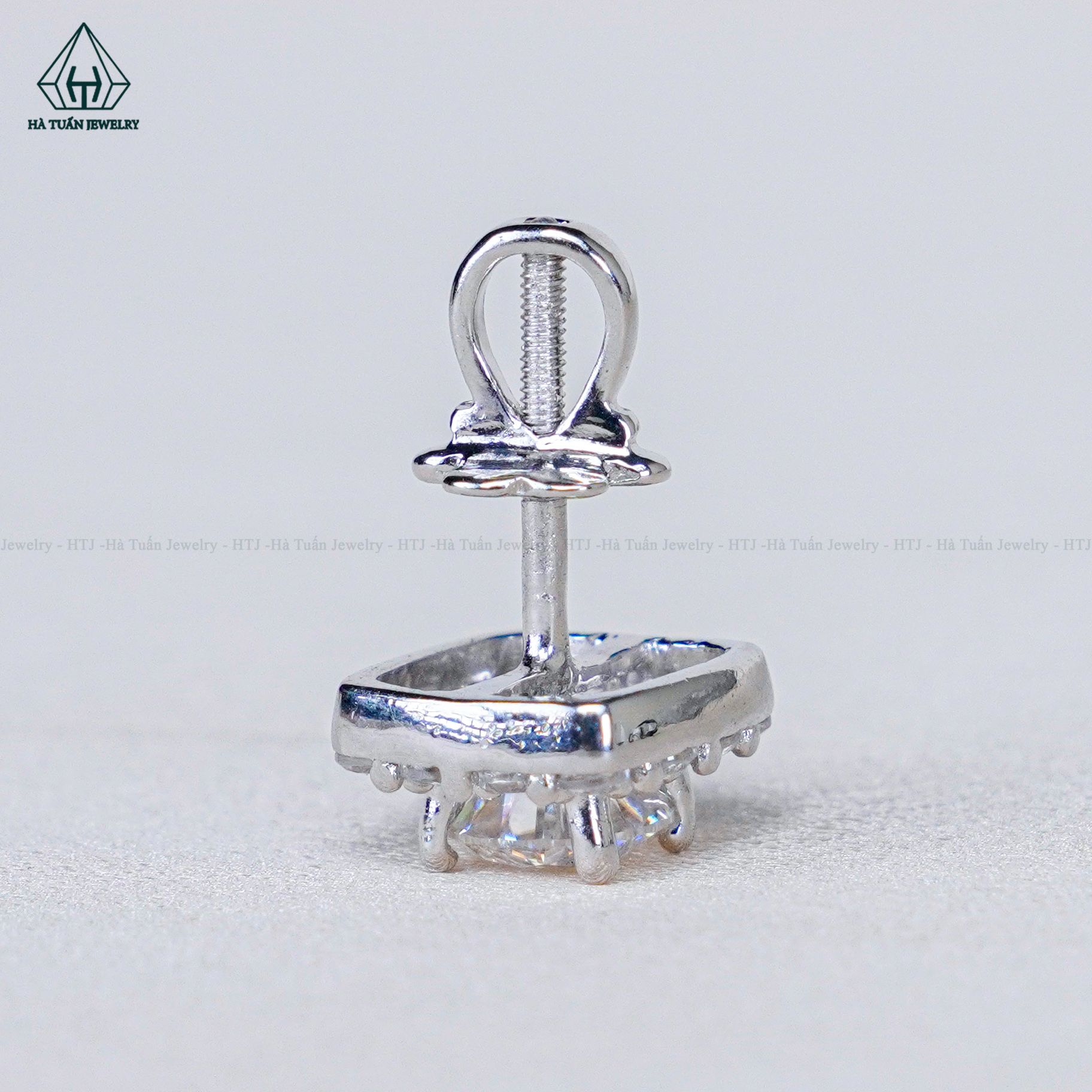 EX298 5.4mm Bông tai vuông tròn