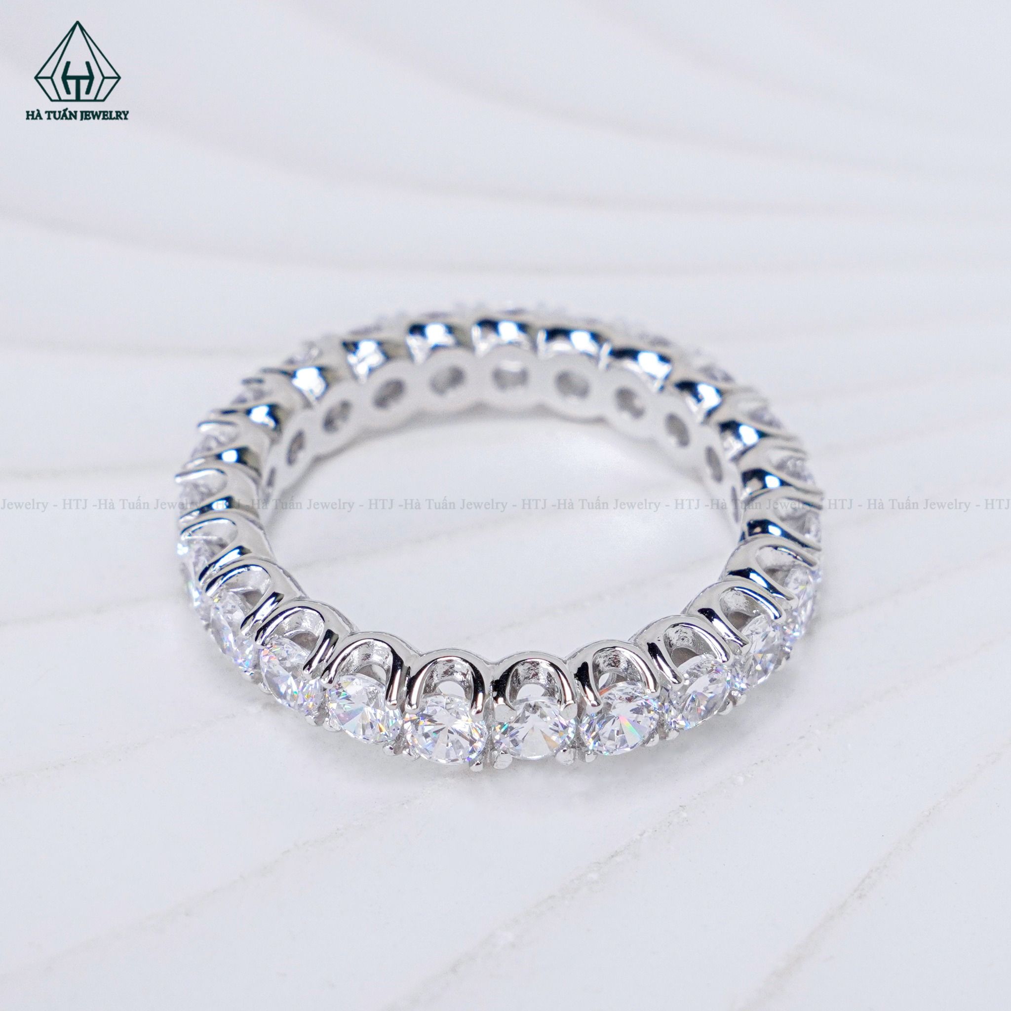 RX522 Nhẫn nữ Full đá CZ 3mm