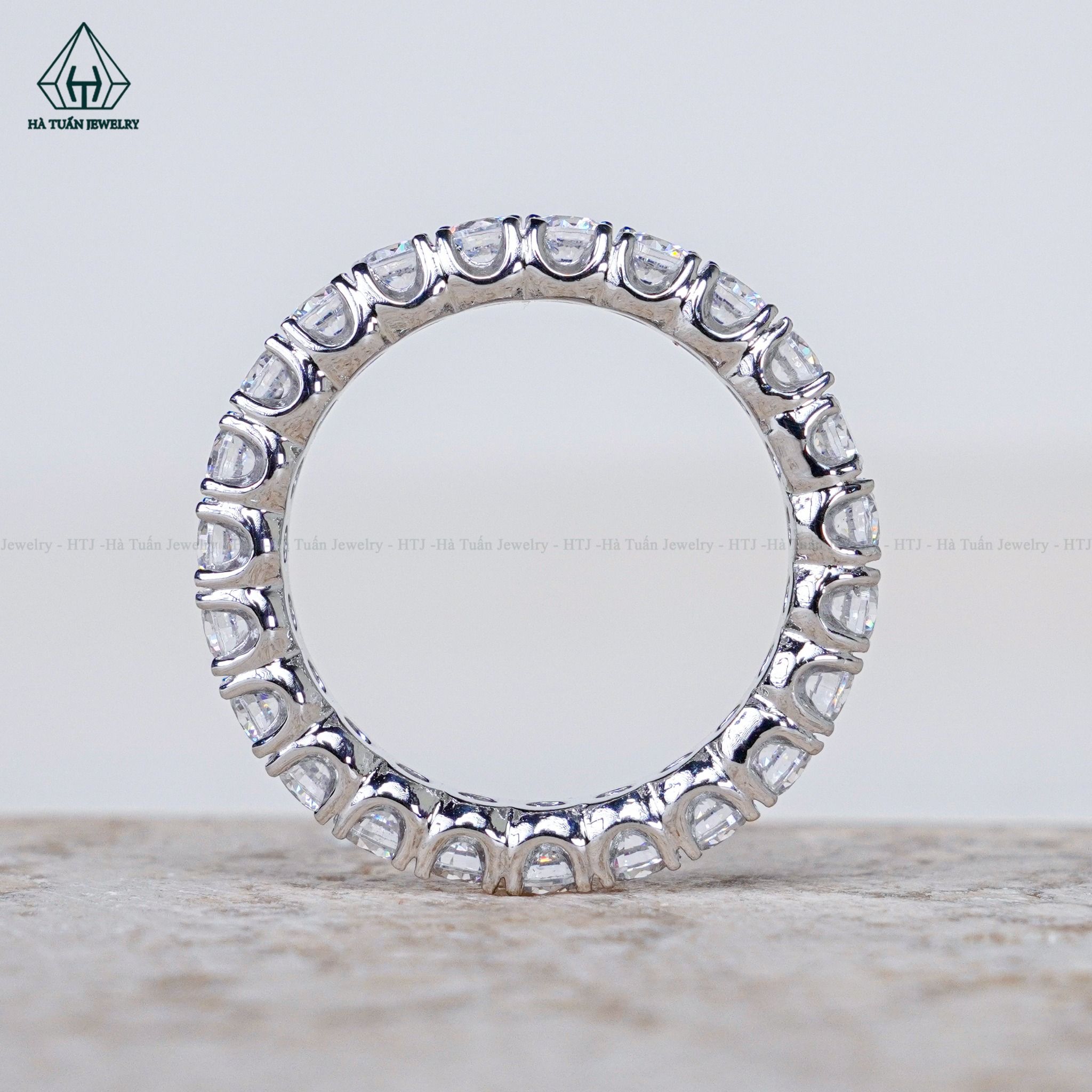 RX522 Nhẫn nữ Full đá CZ 3mm