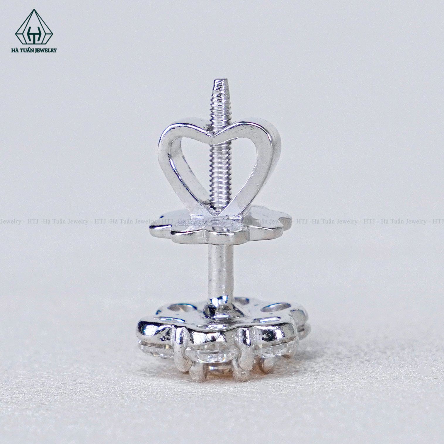 EX439 Bông tai FULL MOIS 3.6mm hoa 6 cánh