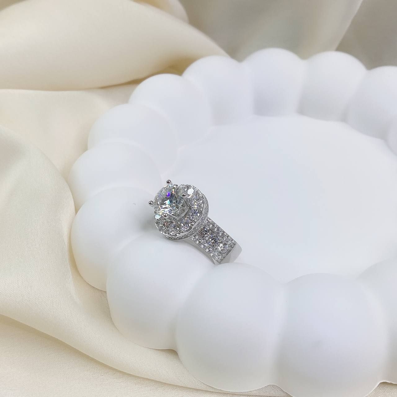 RX426 8mm Nhẫn nữ halo