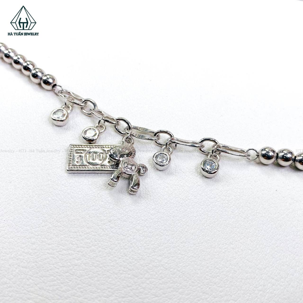 B789 Lắc bi charm tiền đô ngựa