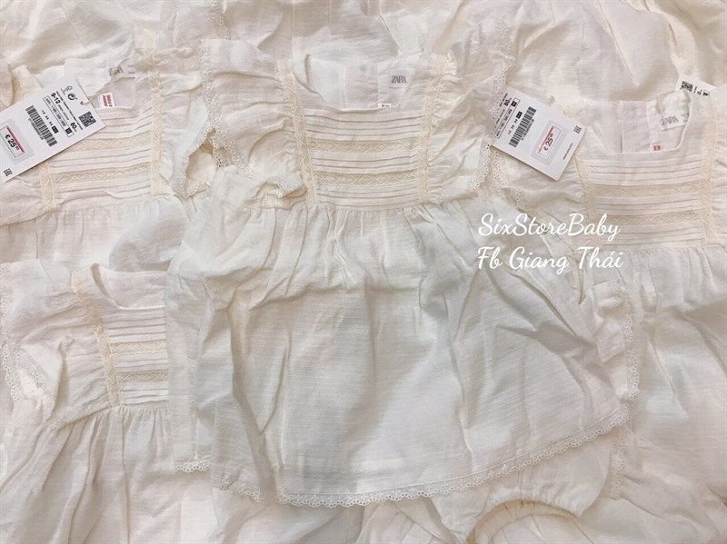Set váy ren trắng Zara