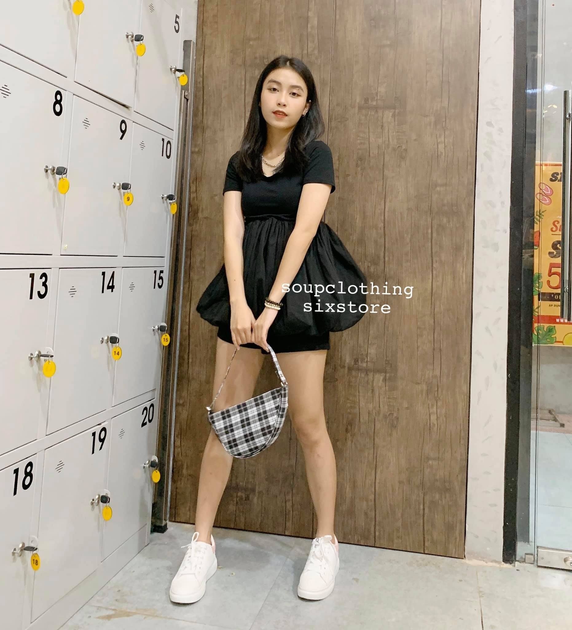 Áo babydoll xoè bồng