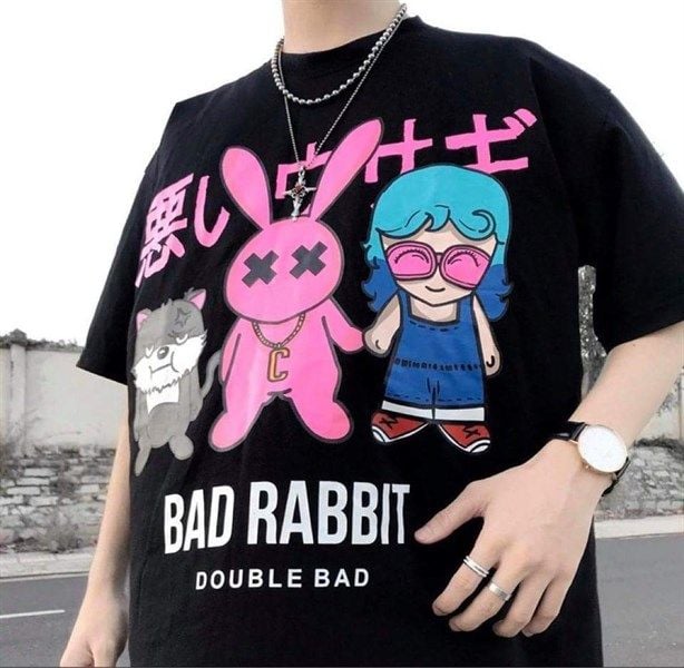 Áo thun over 3 con BAD RABBIT double bad