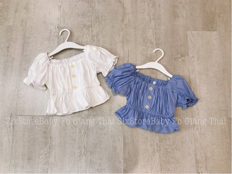 Áo croptop đũi Ambb kids