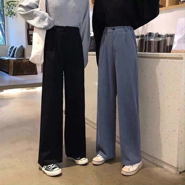 Quần culottes trơn phối lưnh chun